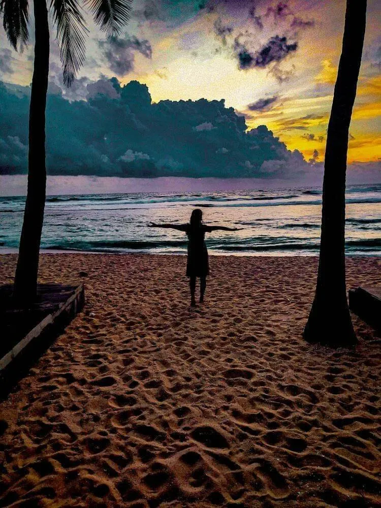 enjoying sunset