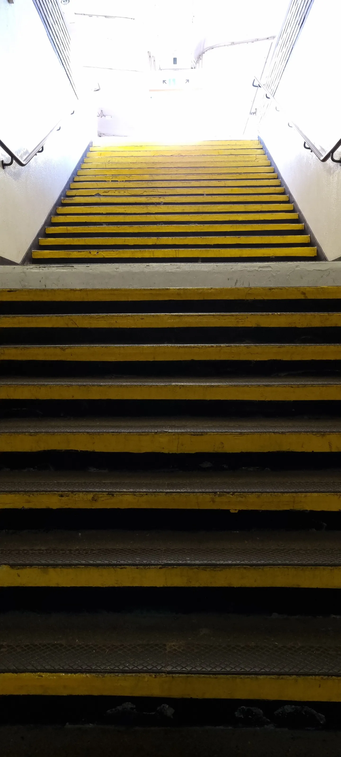 Tube station stairs