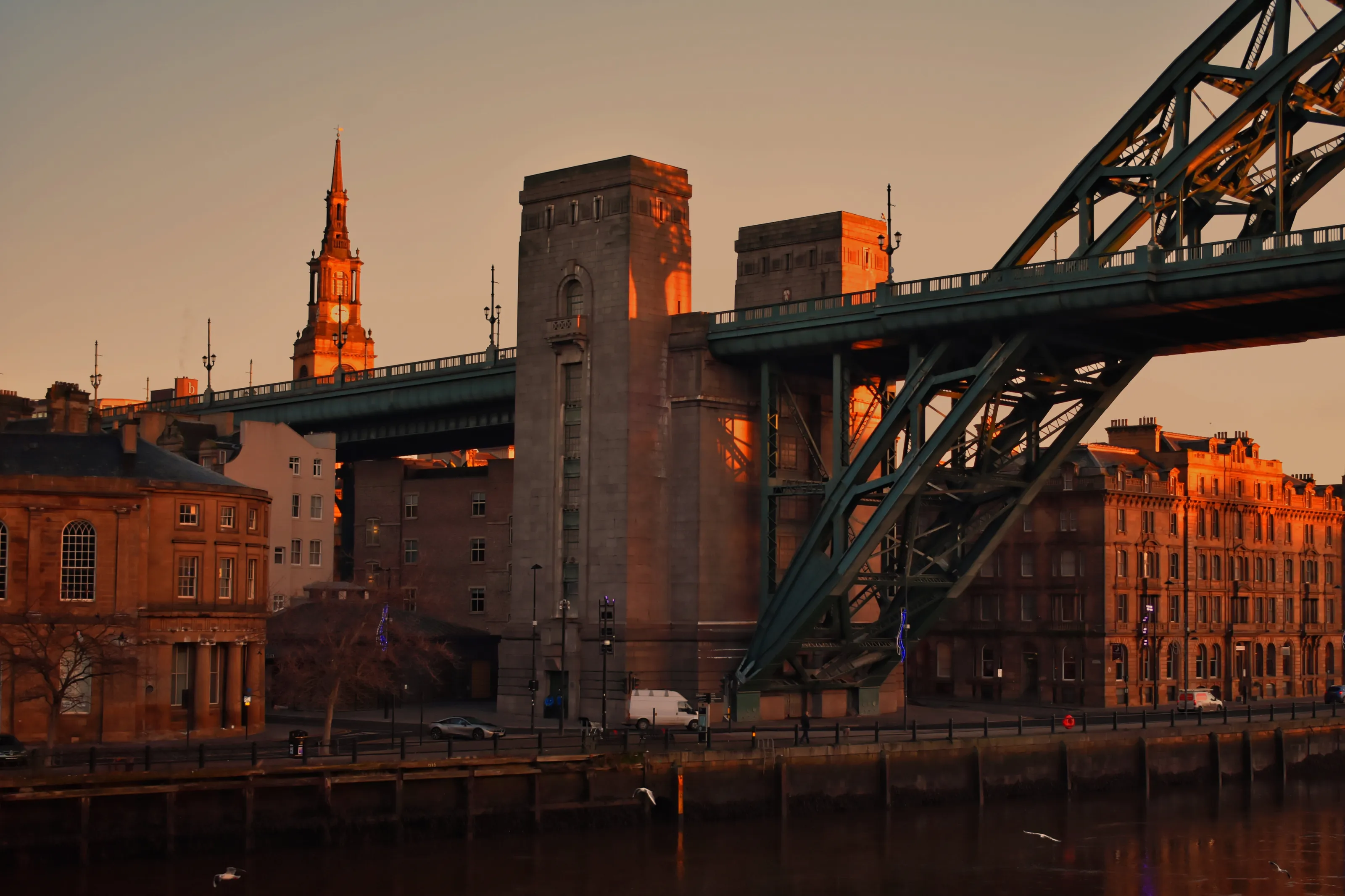 Tyne bridge at dawn