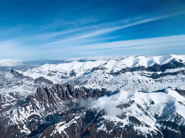 Mountains in Afghanistan taken from a plane.