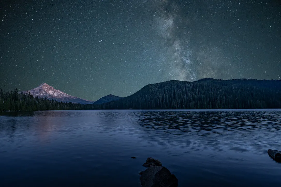 Milky Way, Mt. Hood at Lost lake