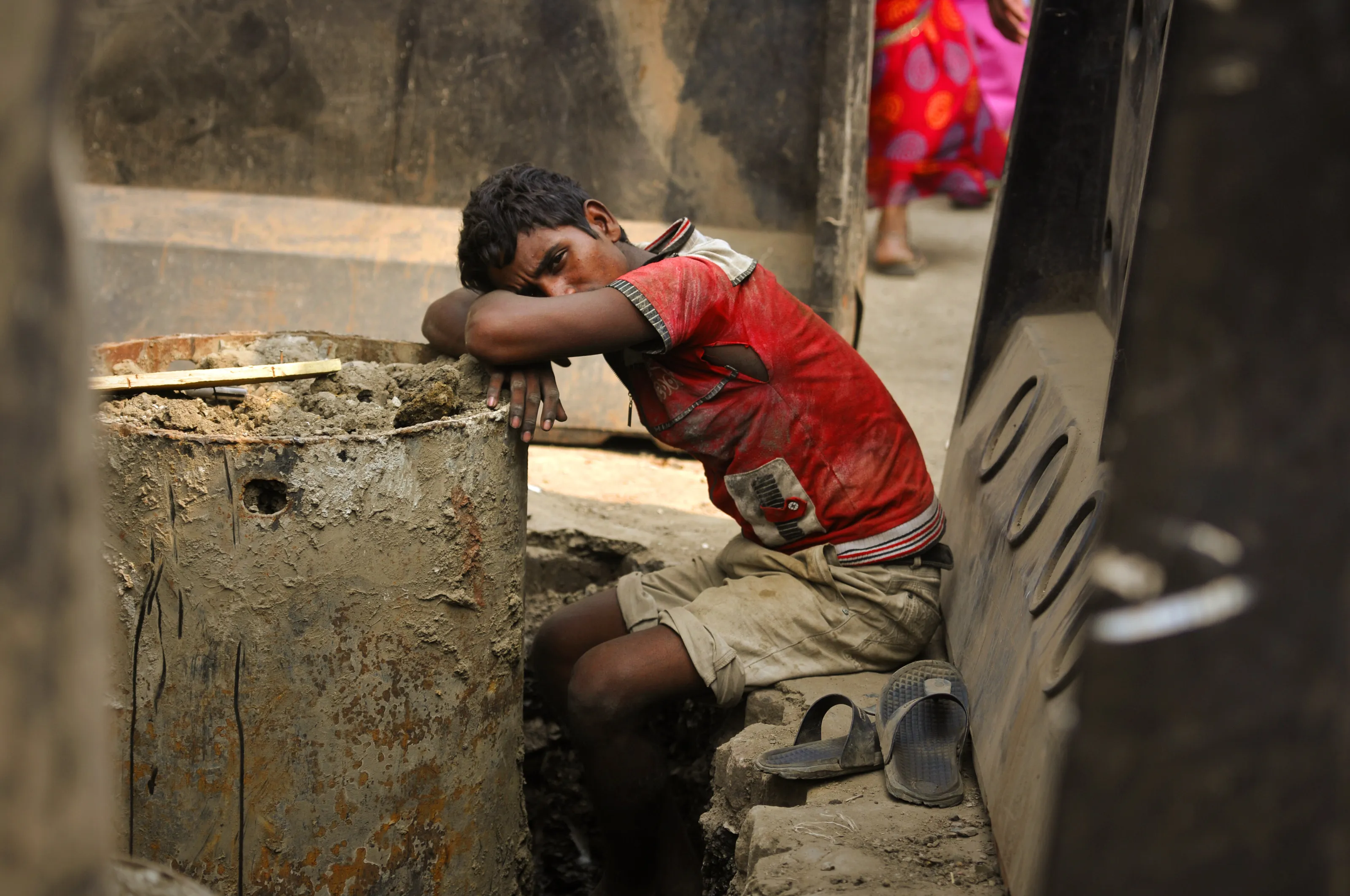 Brick worker in India