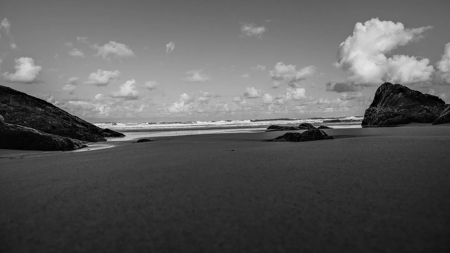 Dark beach