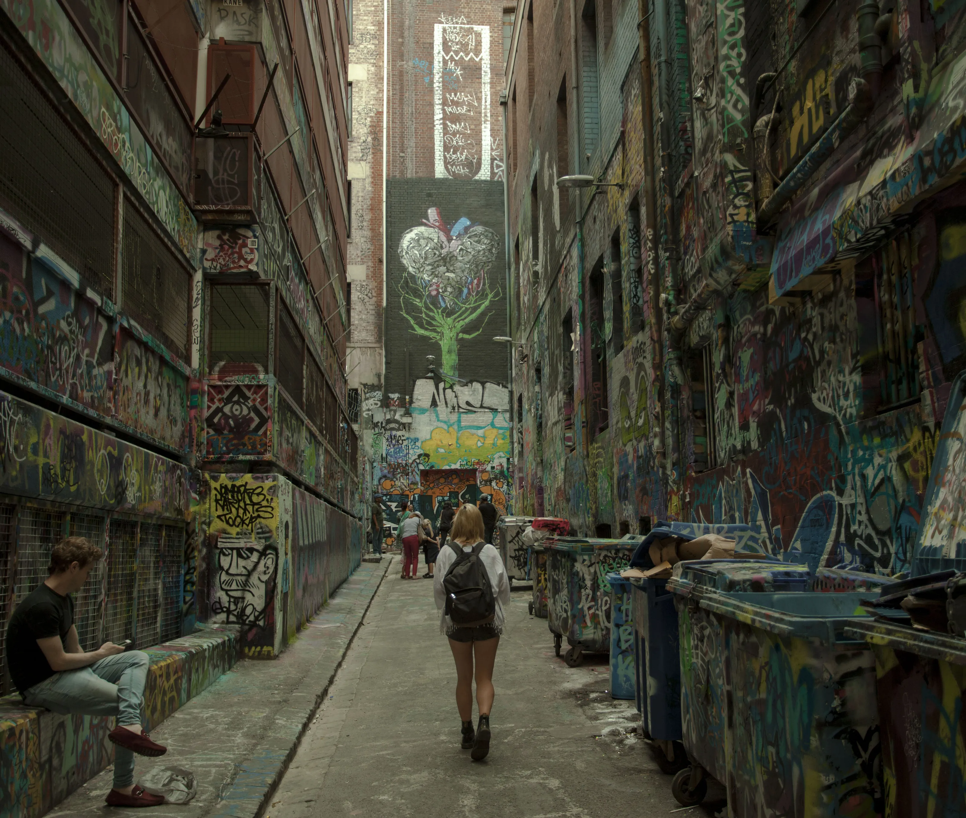 Graffiti Lane in Melbourne