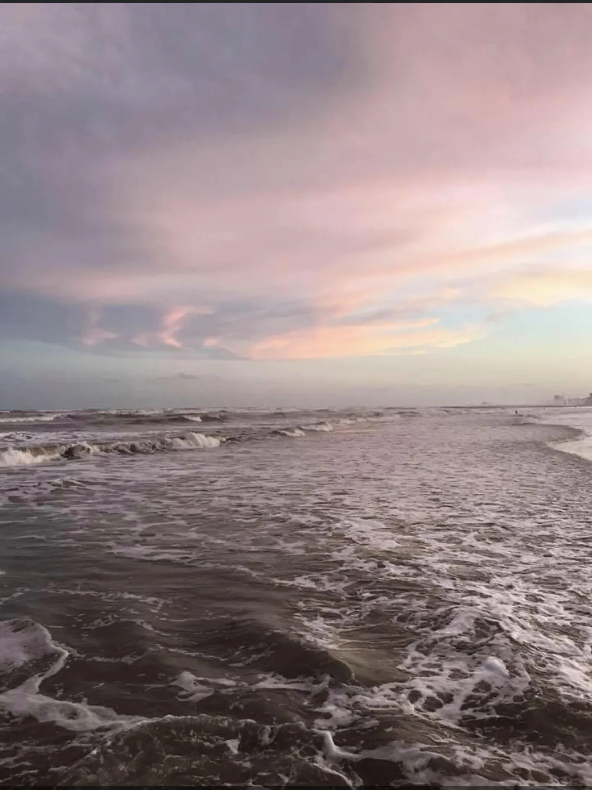 Sunset on the sandy shores