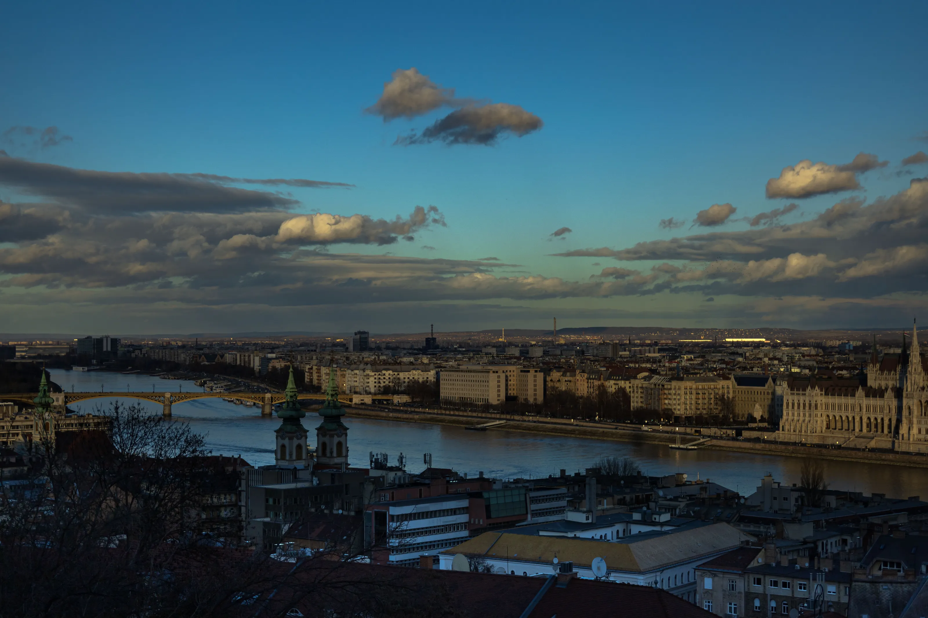 the view to Dunabe from Fisher Bastion, Budapest, Hungary