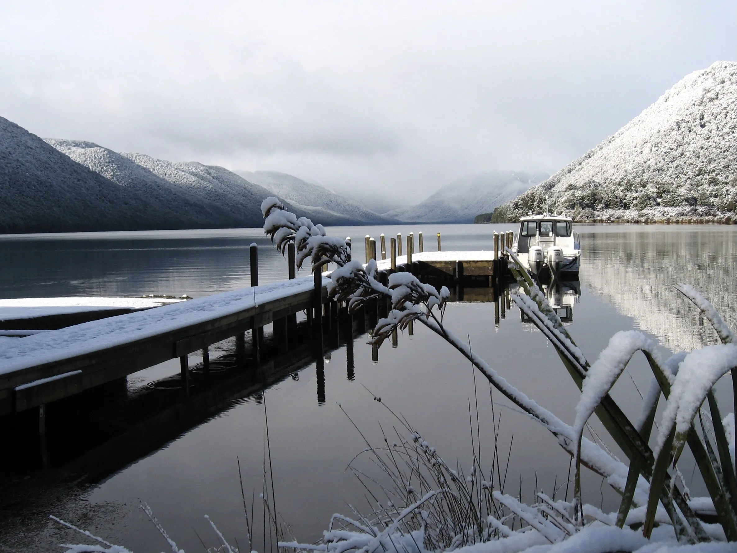 By the water in winter
