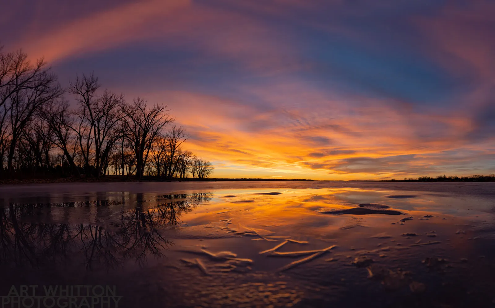 Sunset at Lovewell