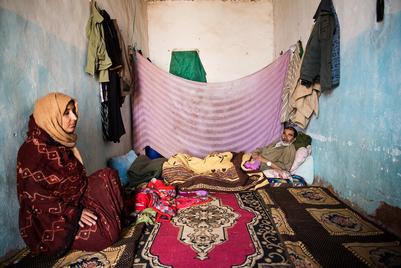 Ex war prisoner in refugeecamp