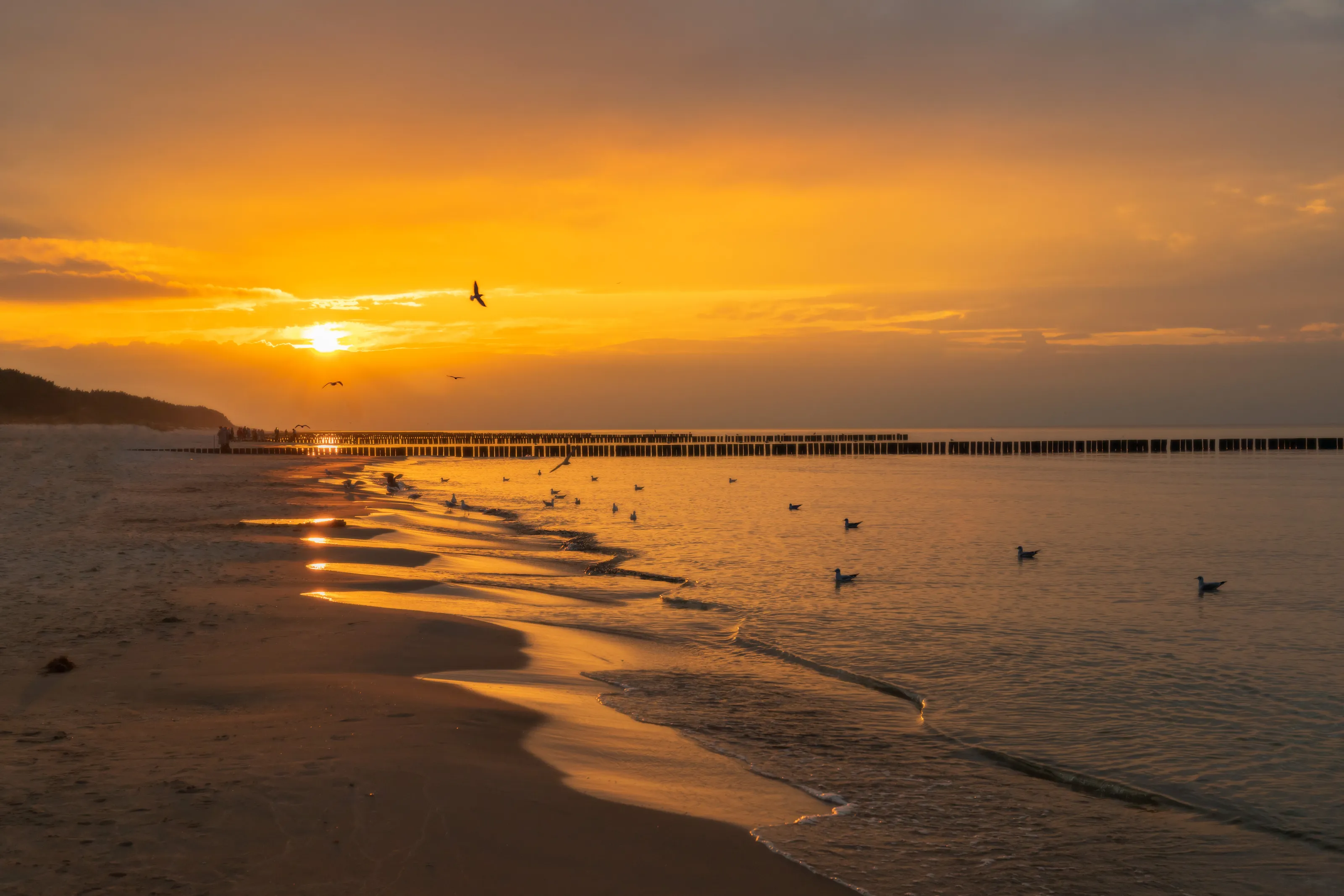 Sunset on the Baltic Sea