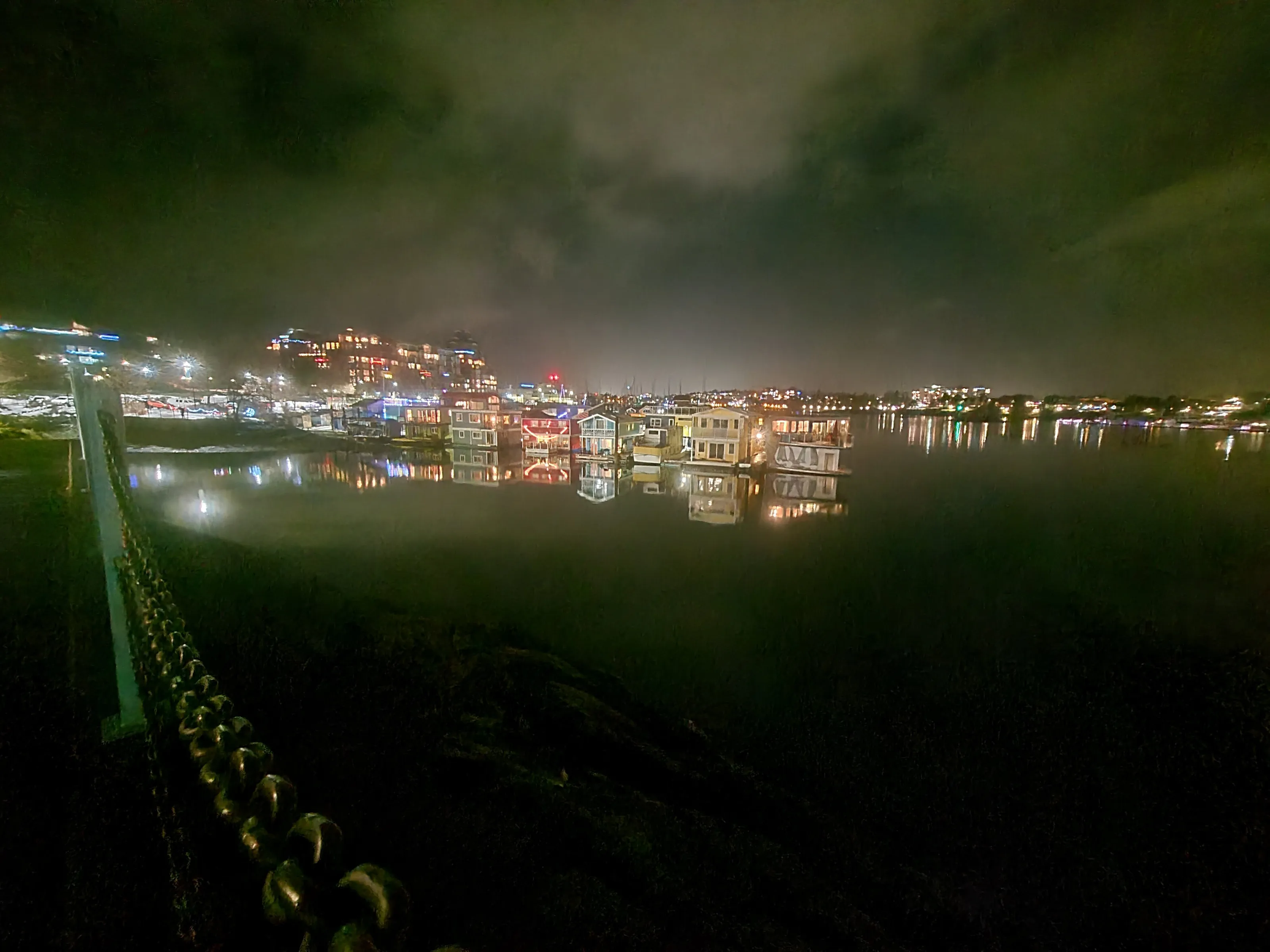 Victoria Harbor At Night