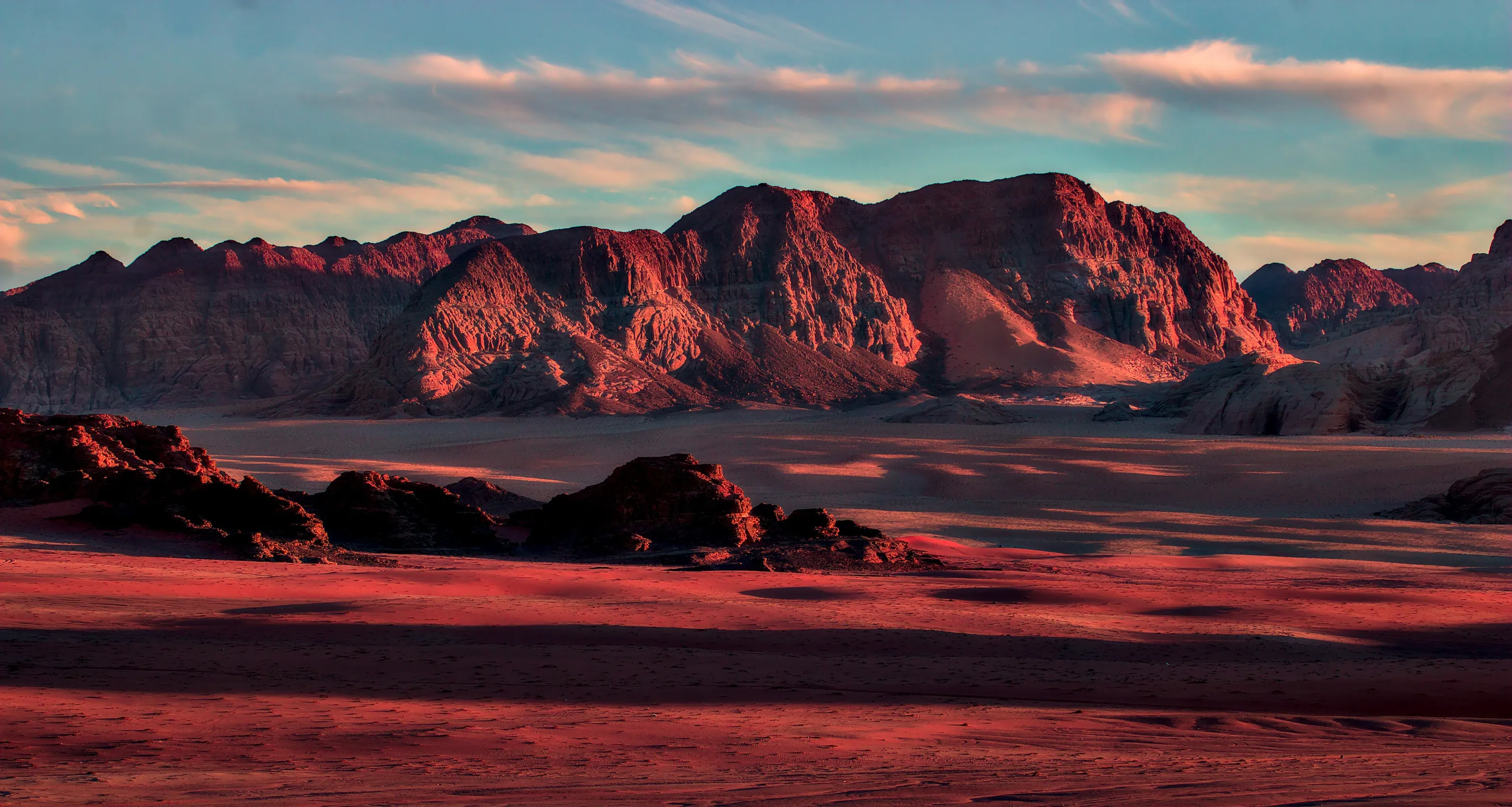 Sunset in Wadi Rum