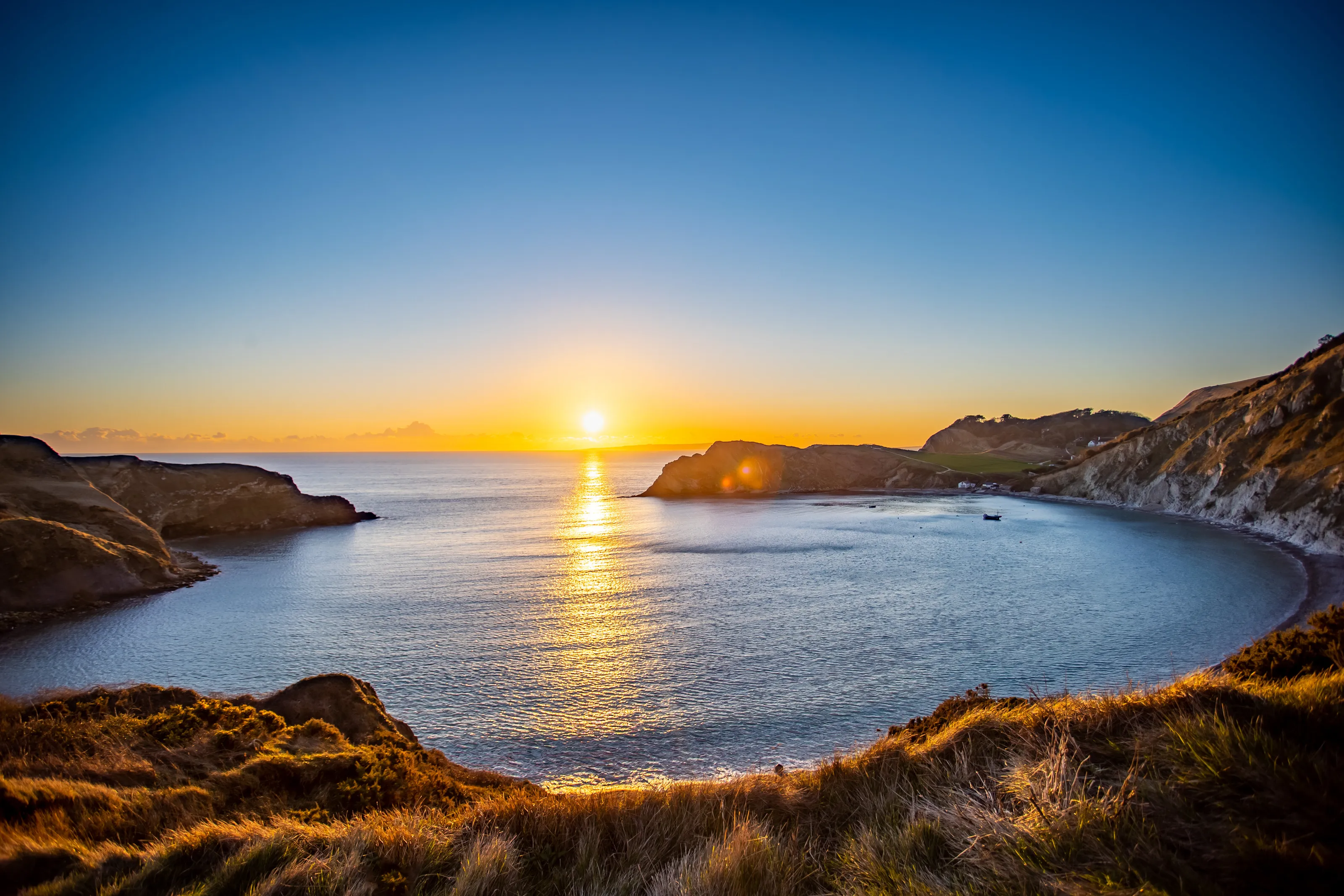 Lulworth Cove at Sundown