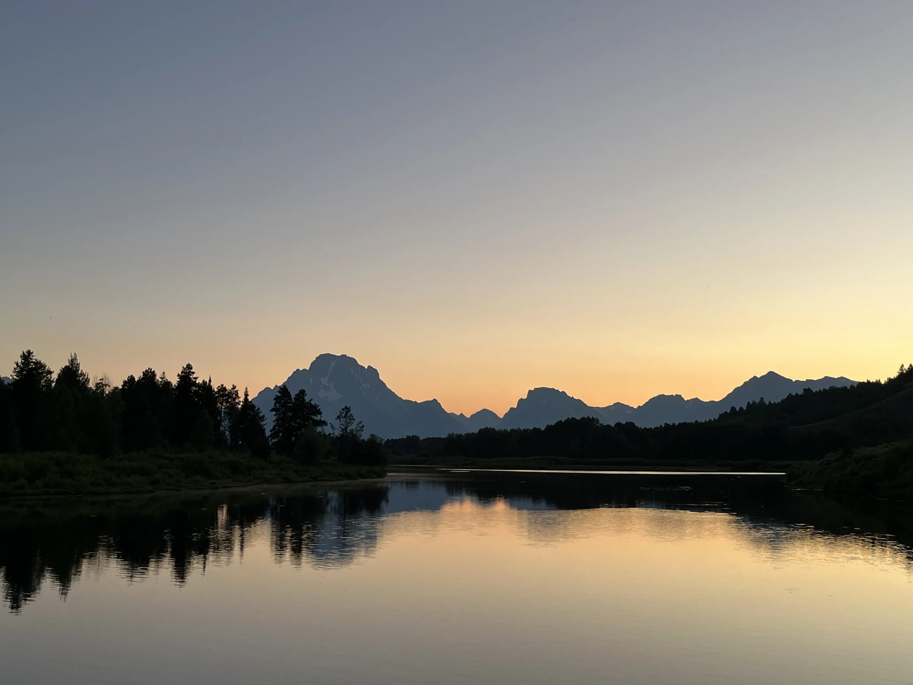 Dusk at Tetons