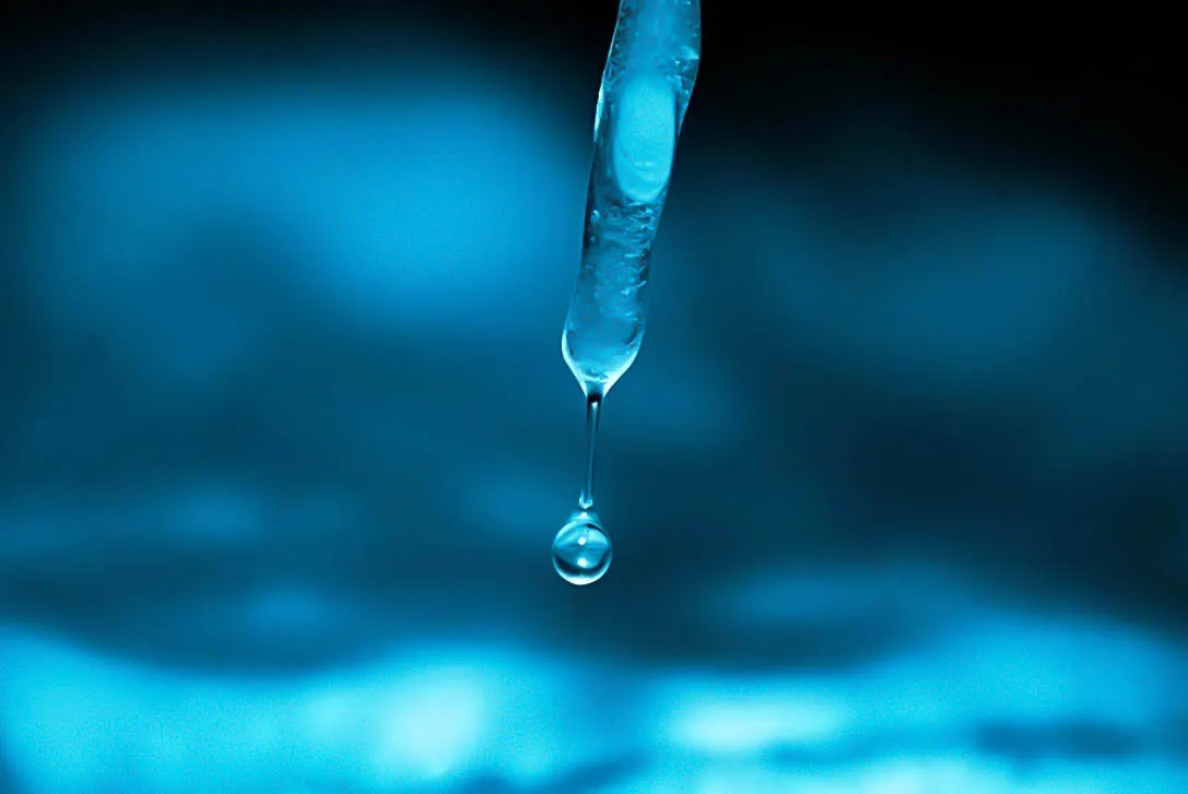 Melting icicle
