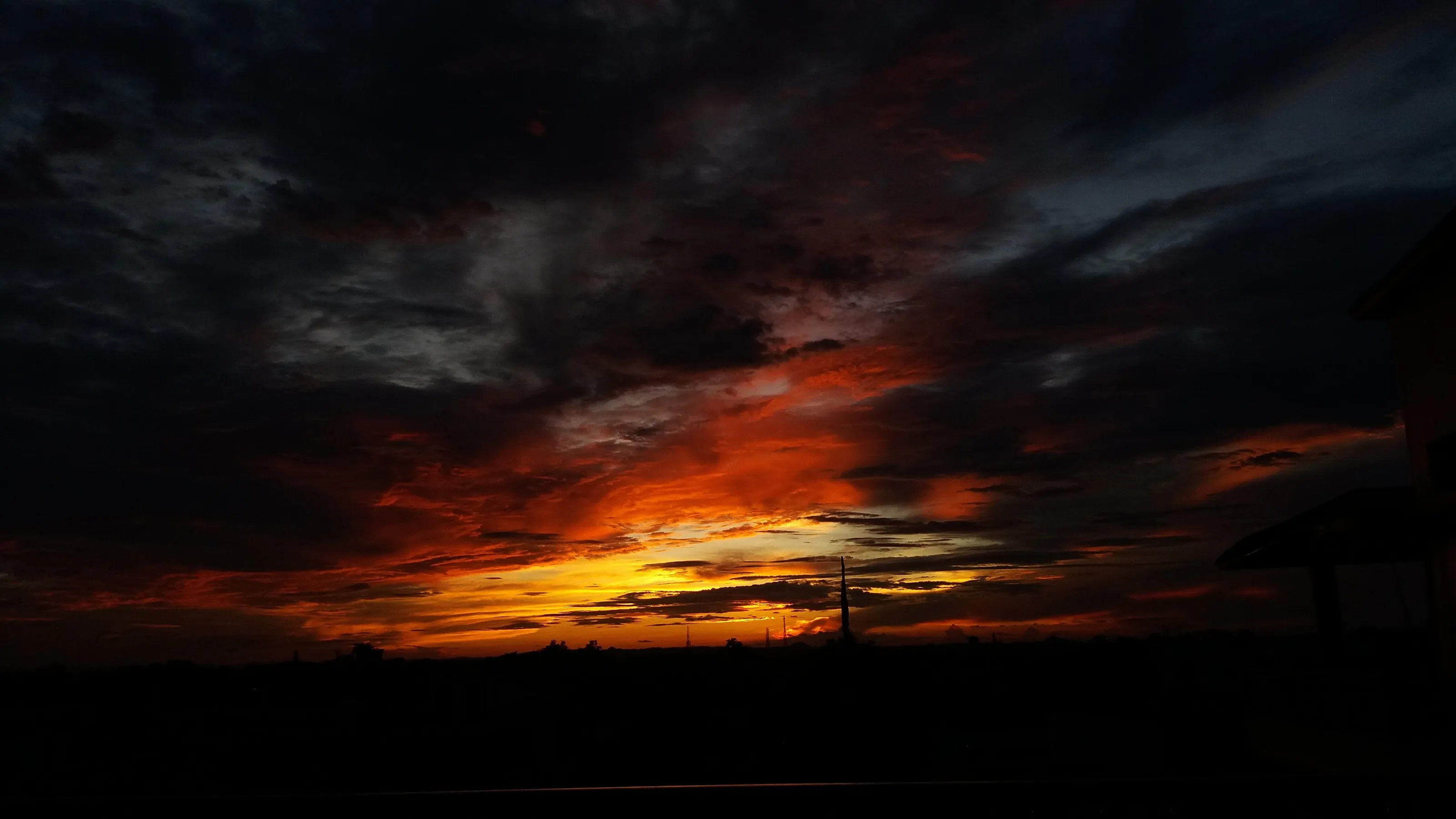 Burning clouds