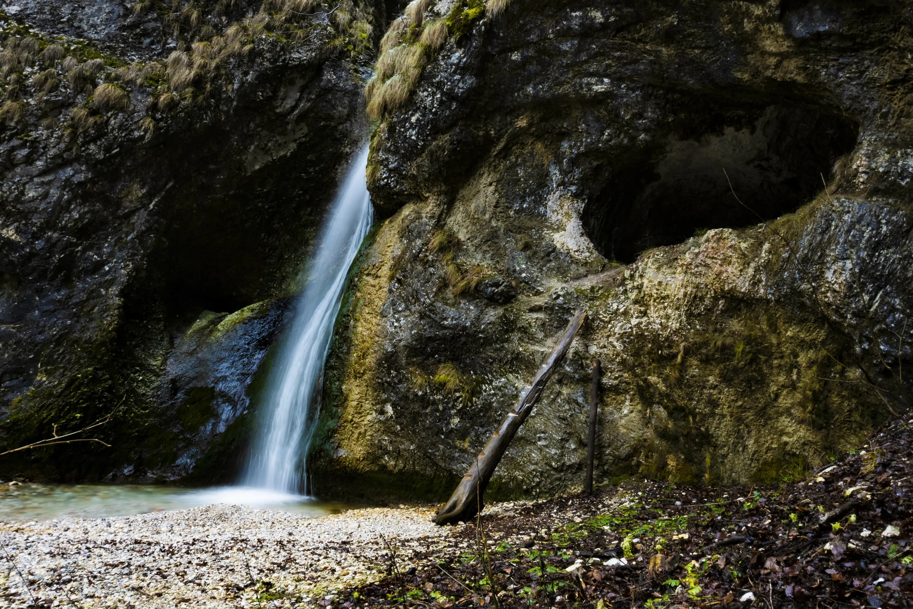 The waterfall
