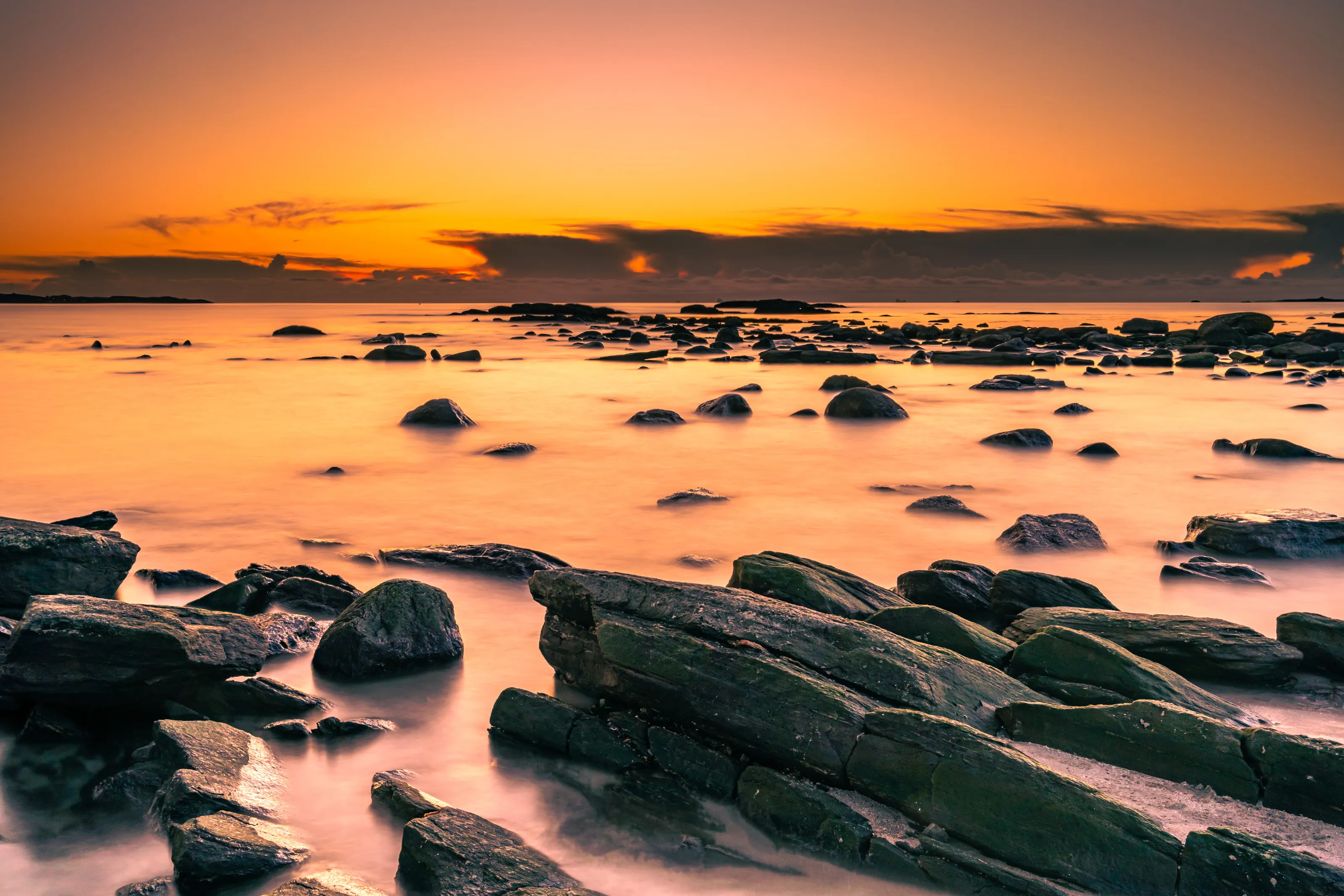 Sunset at Sola beach