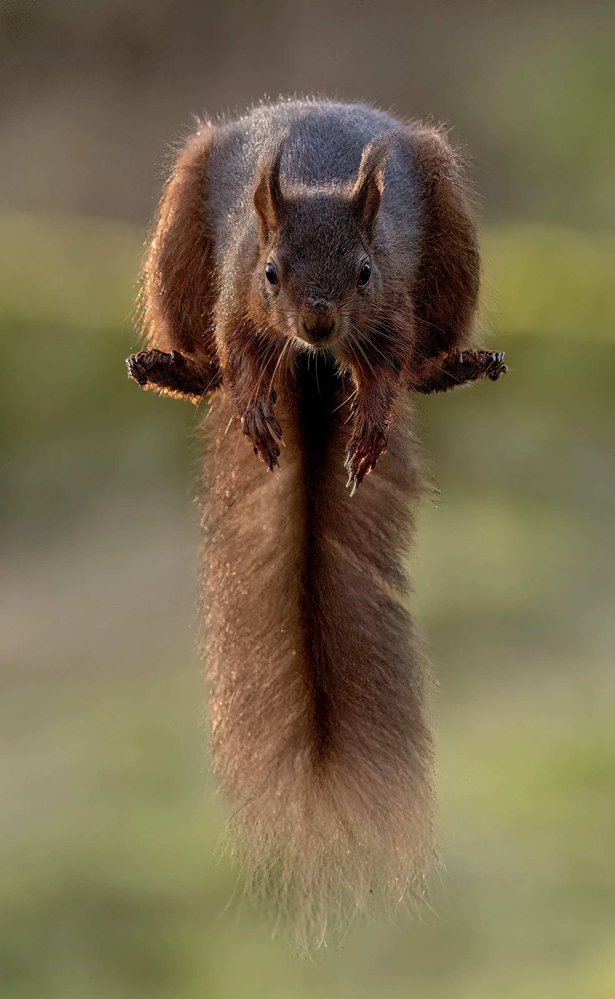 Red Squirrel Leap of Faith