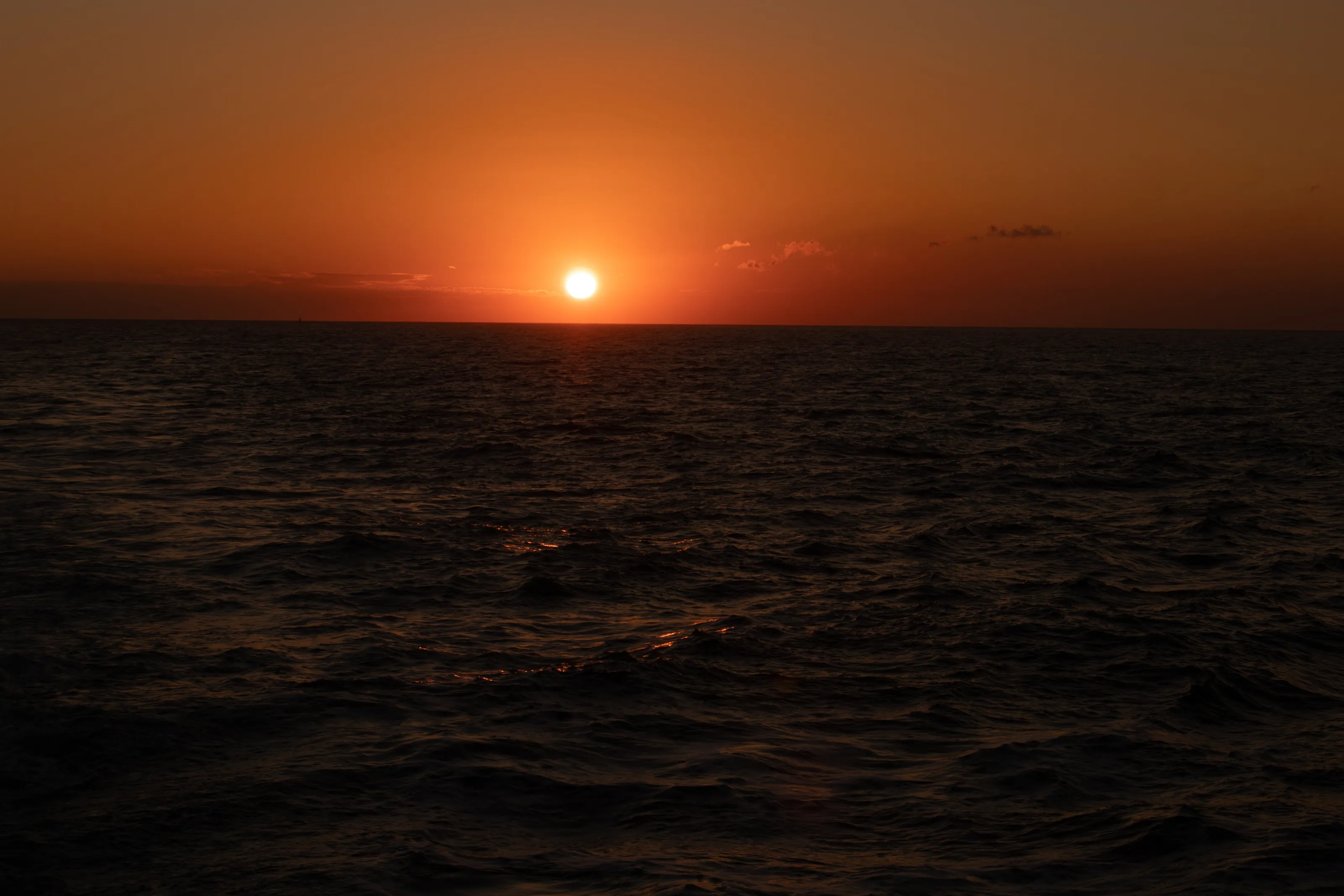 Sunset over the sea