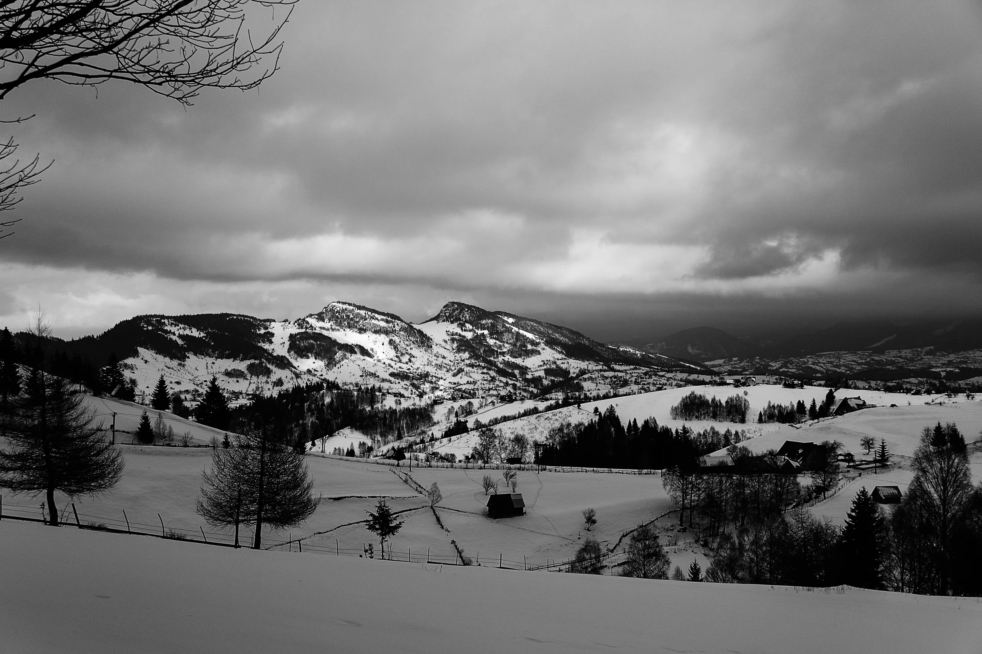 The Carpathian Mountains In Transylvania, Romania