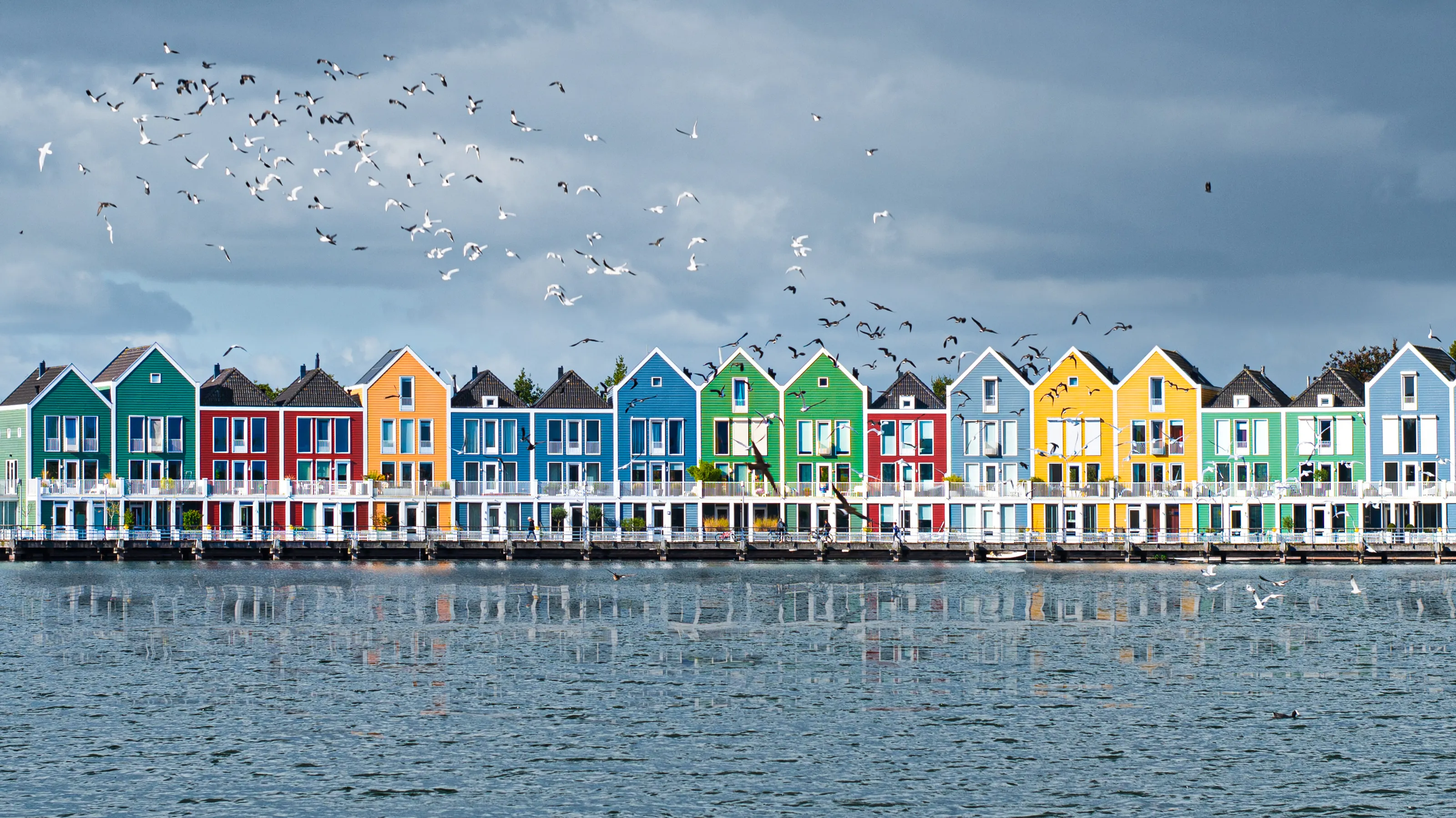 The Rainbow houses in Houten