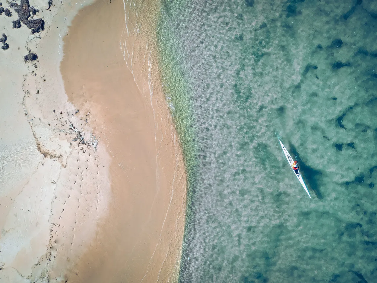Kayaking the sea