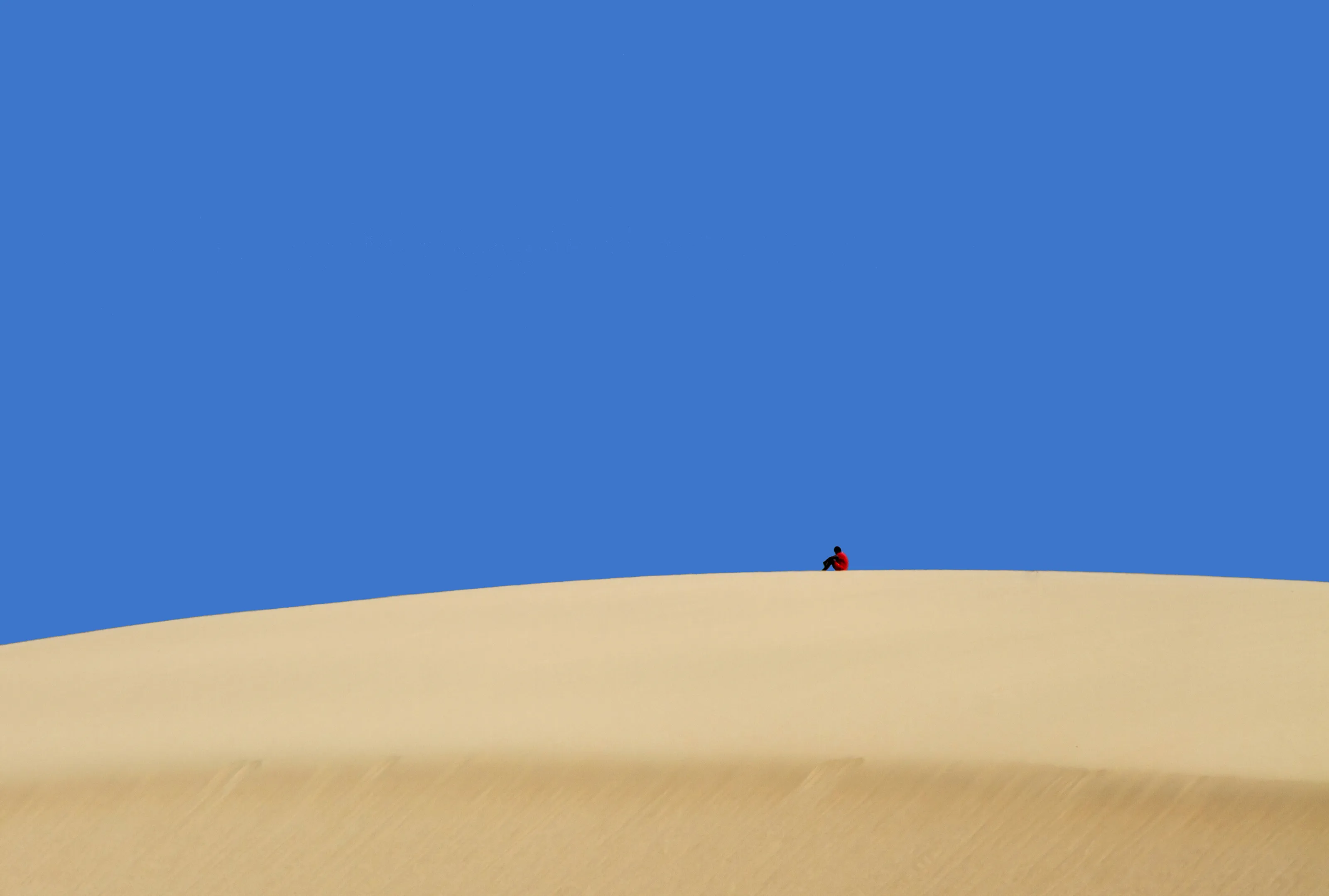 Boy on a dune