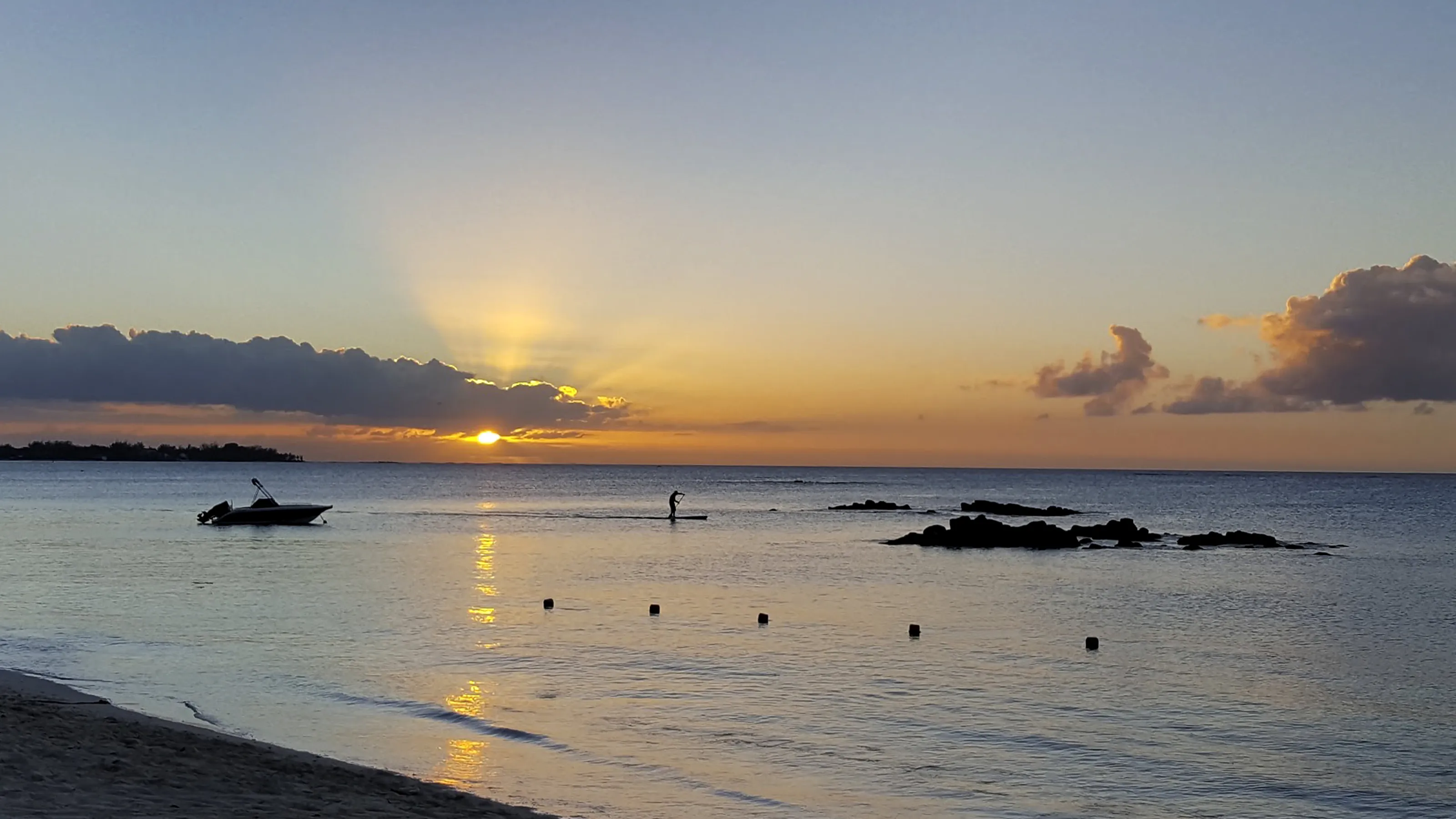 Capturing a moment at sundown