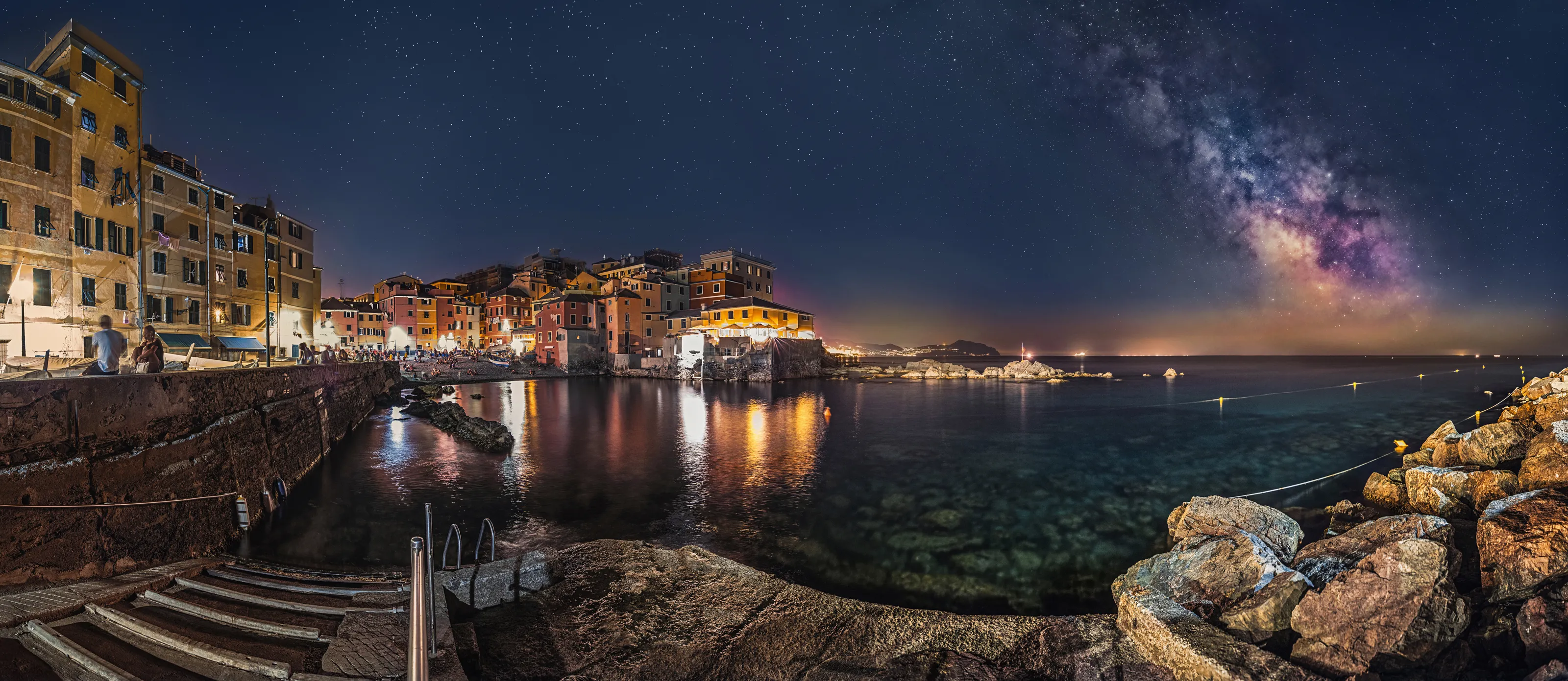 Milky way over Boccadasse