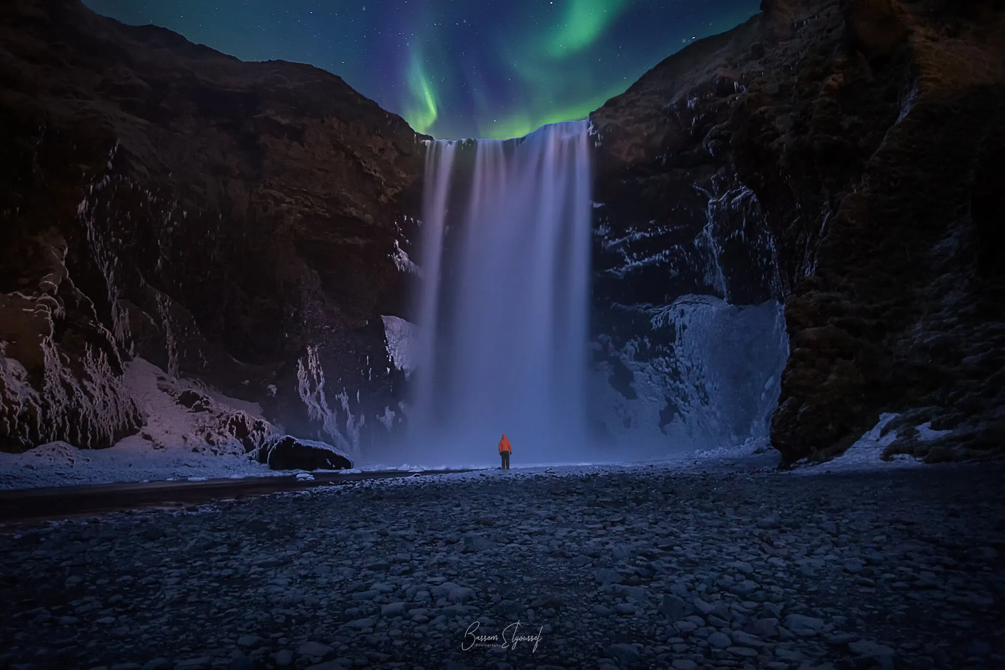 Waterfall in Iceland  ( Skógafoss)
