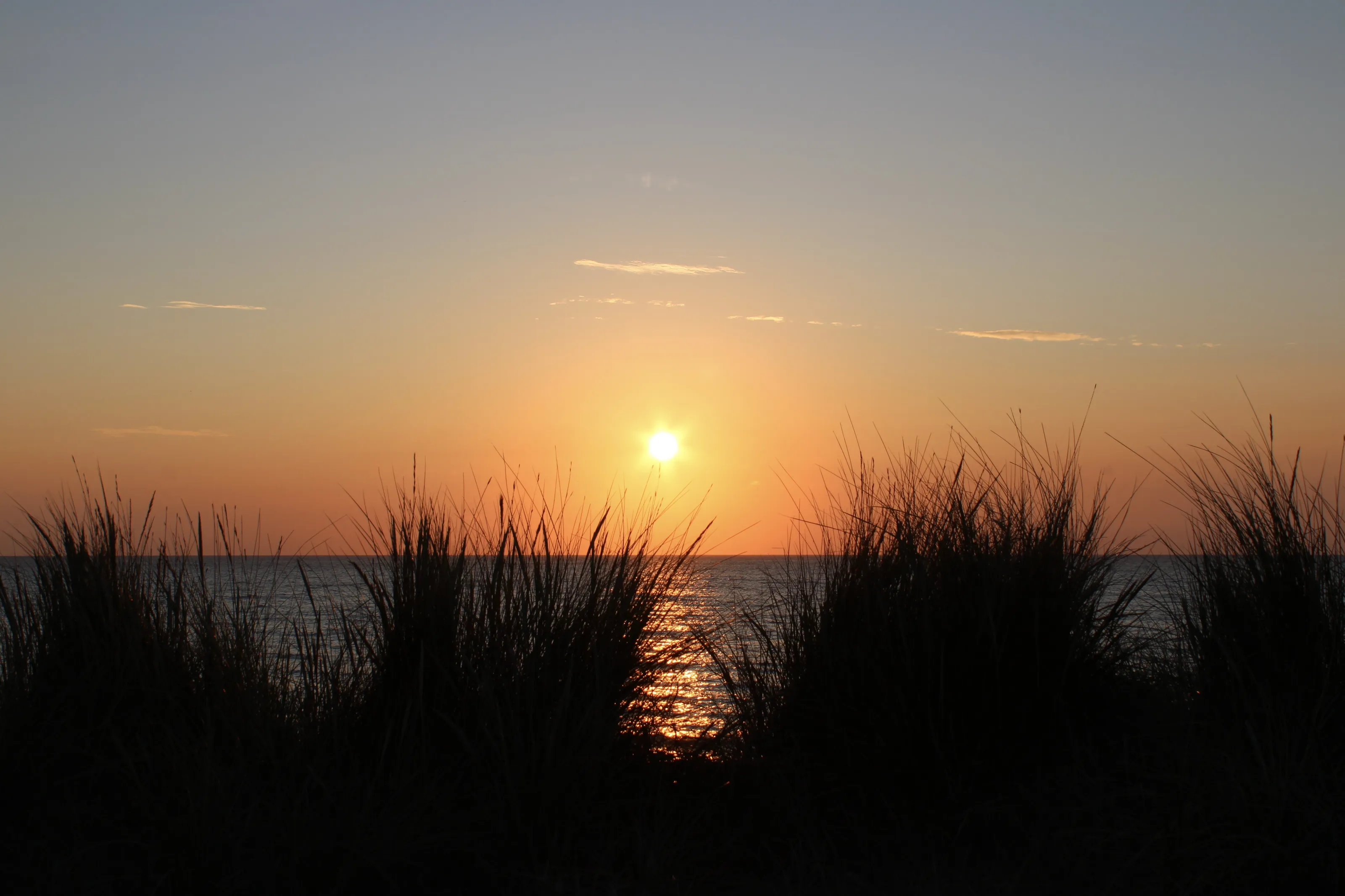 Sunset from the Sand Dunes in North Norfolk UK