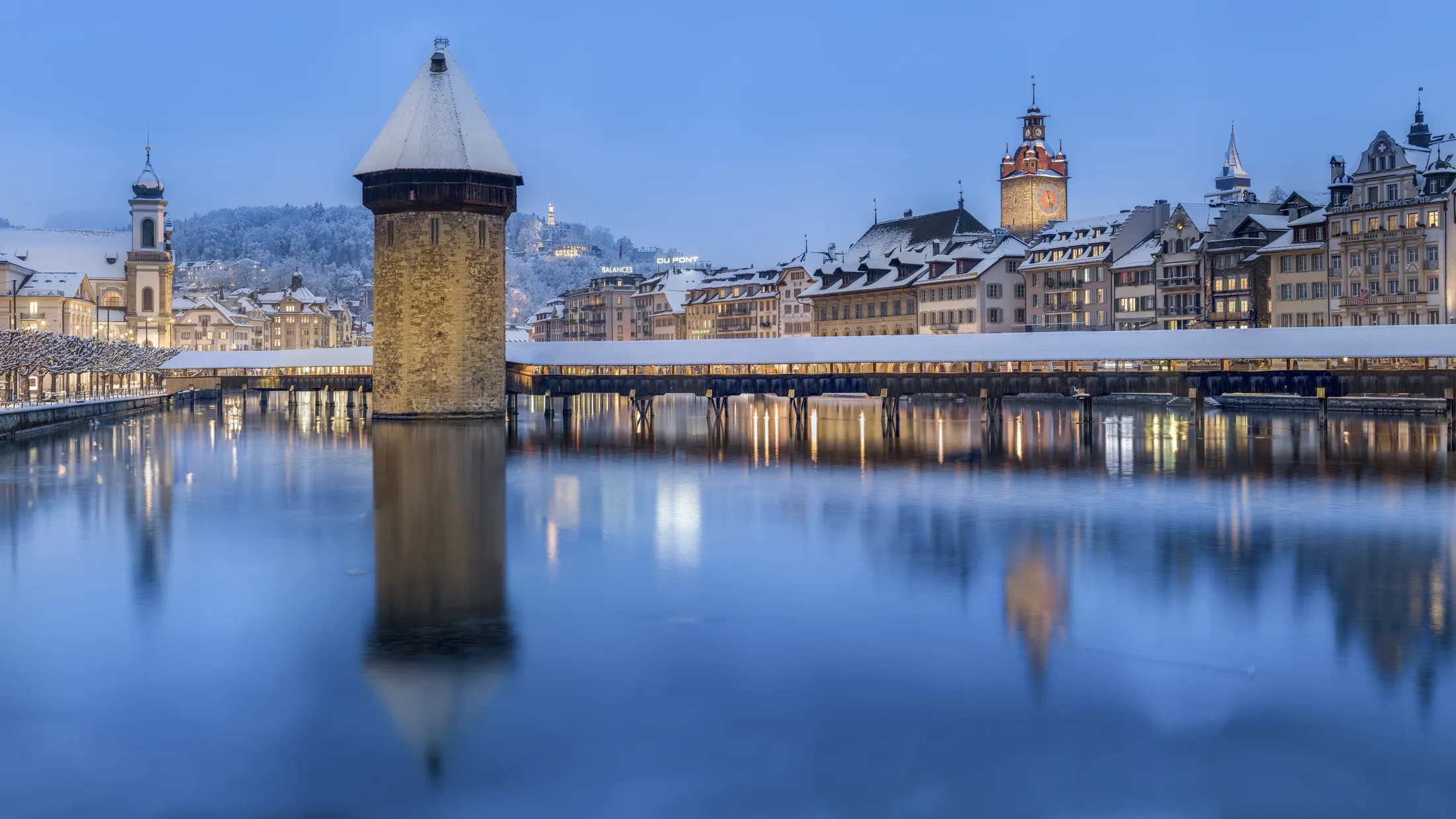 Chapel Bridge in Lucerne, Switzerland
