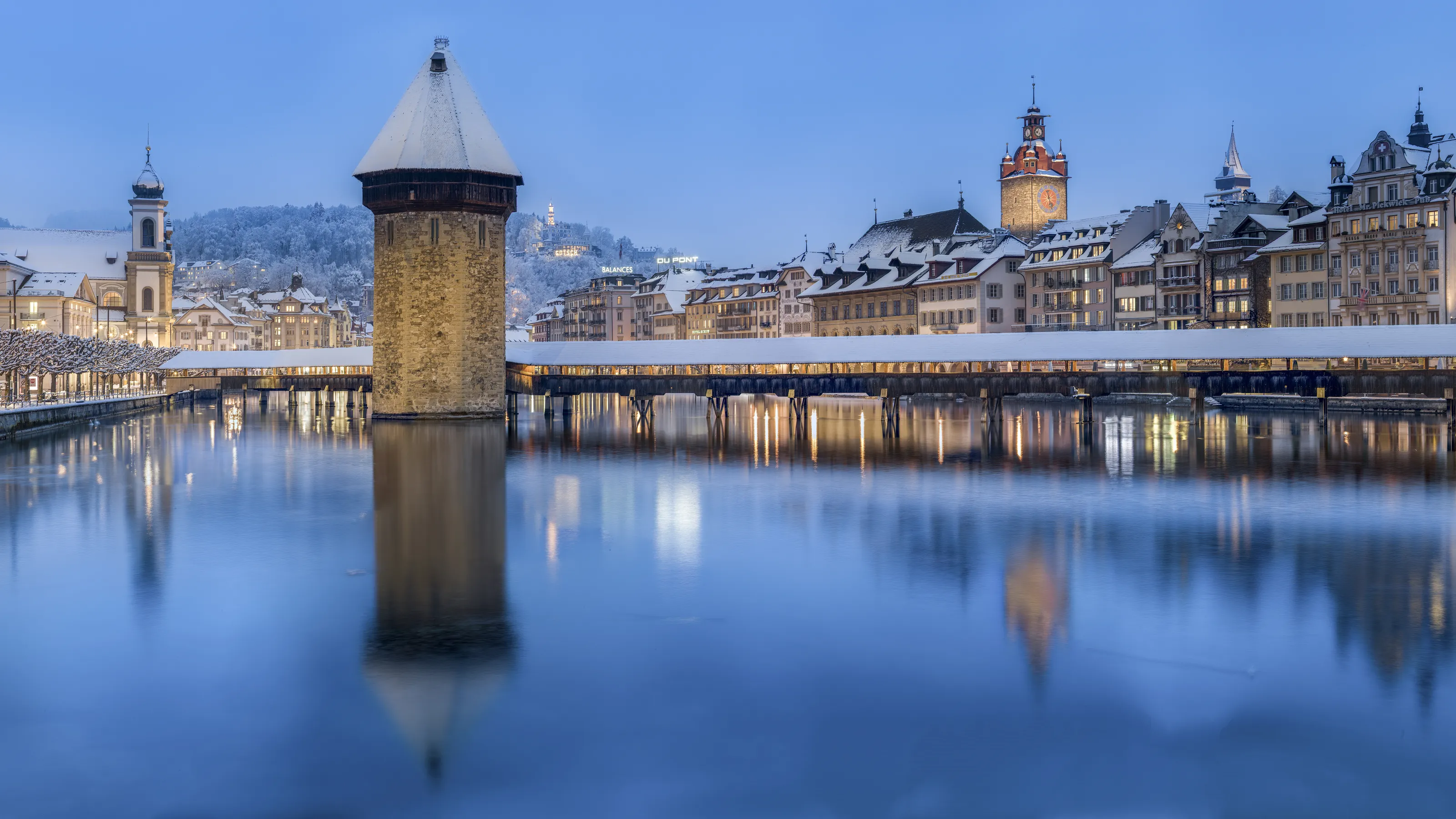 Chapel Bridge in Lucerne, Switzerland