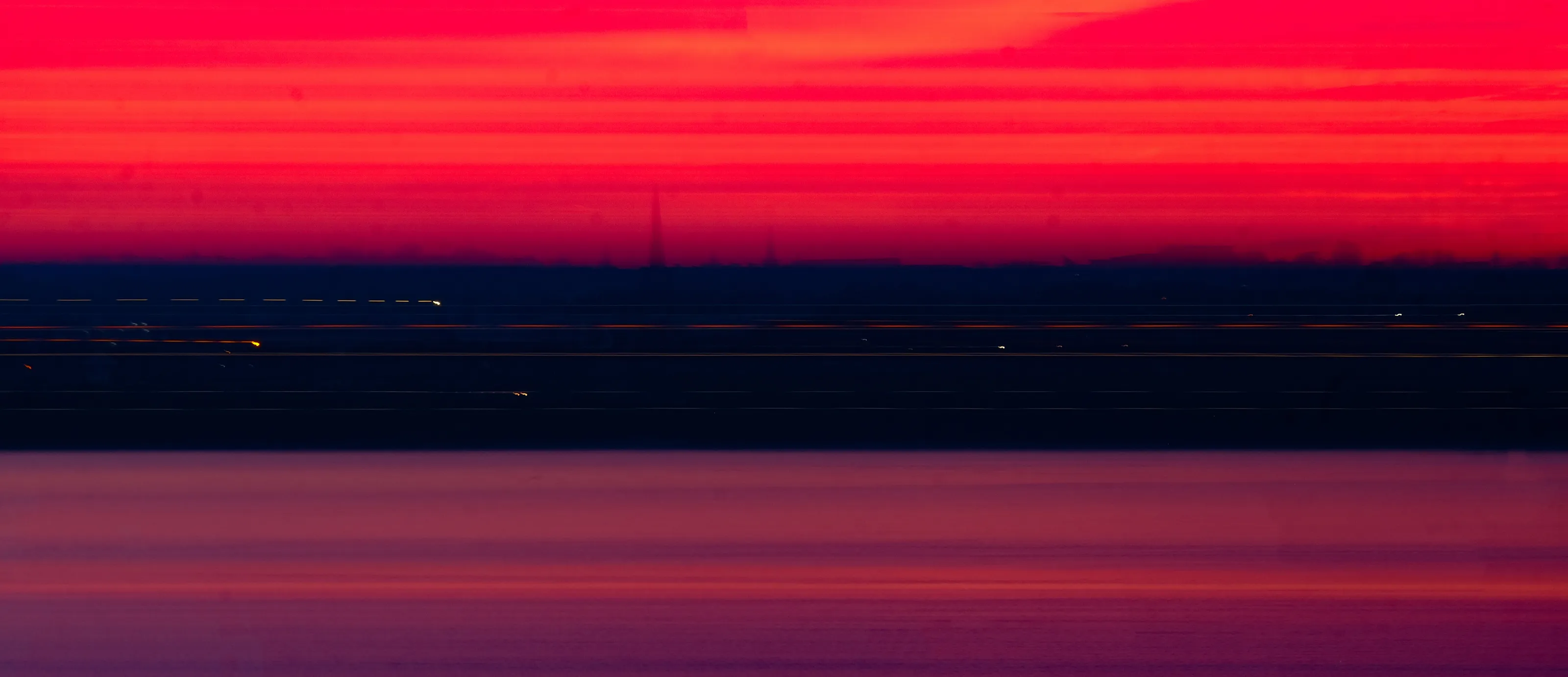 smudged sunset