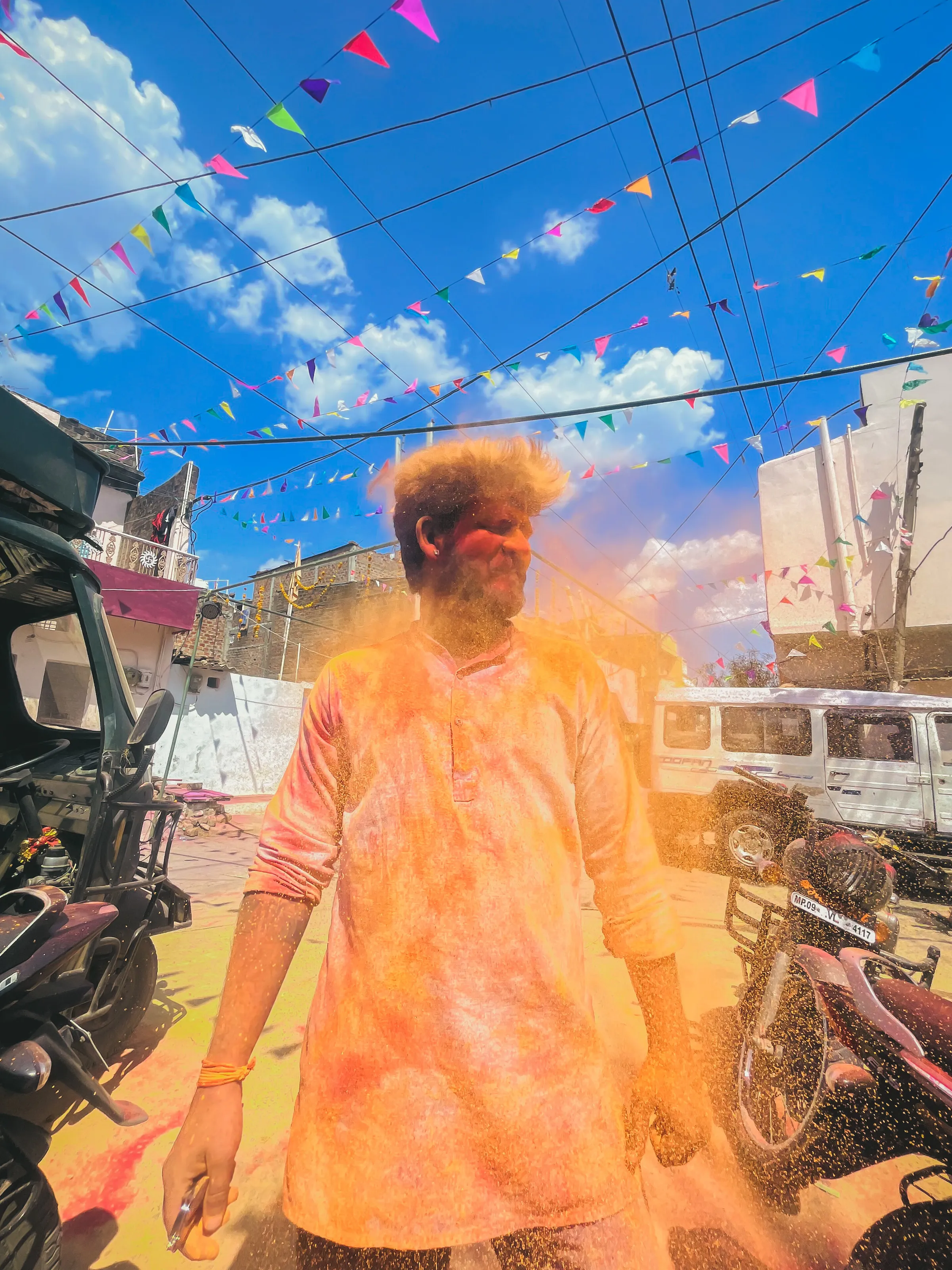 Portrait with colors