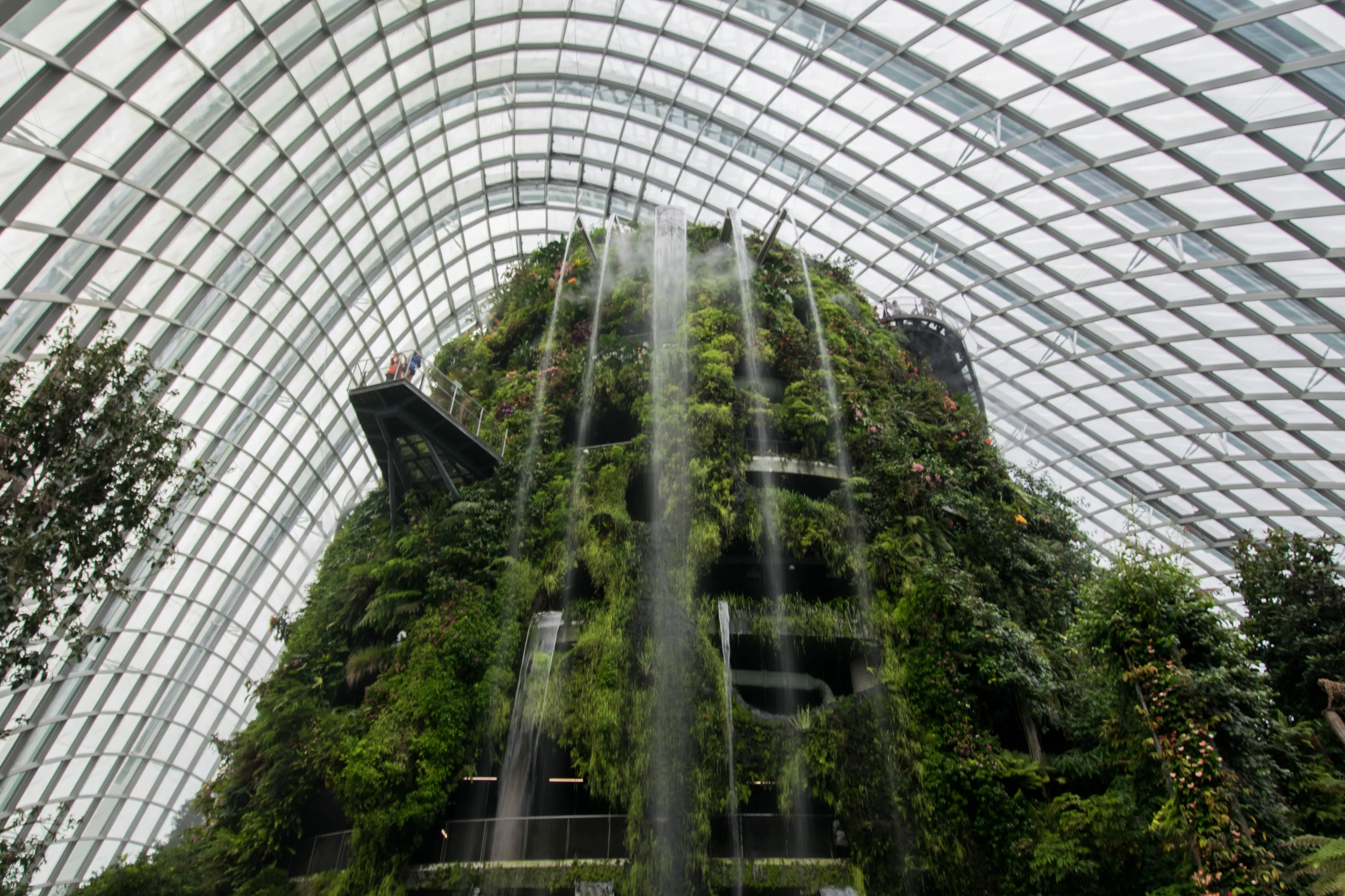 Waterfall at Gardens by the Bay Singapore