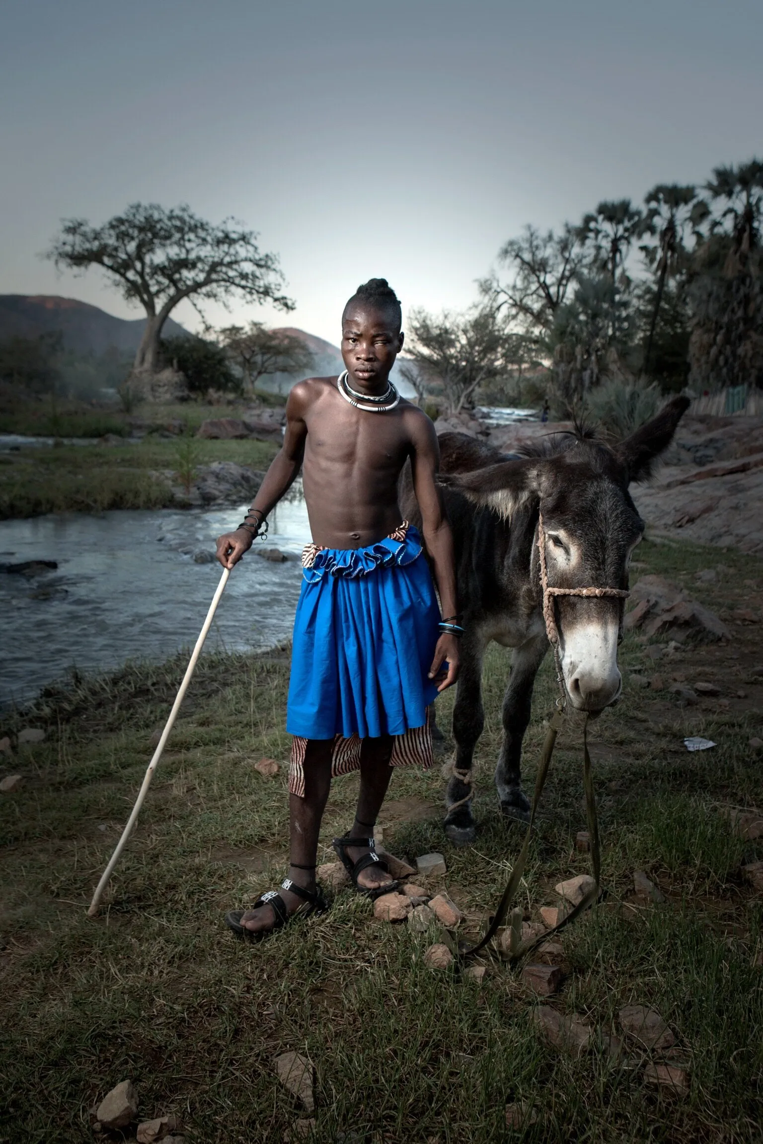 Kimesa and his donkey