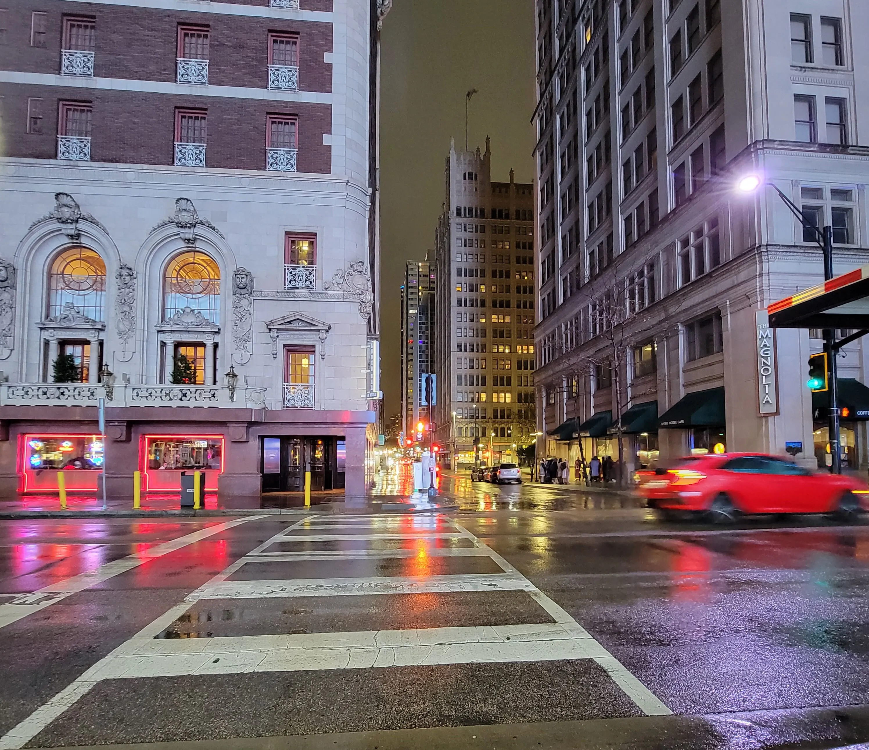 Red glow of Dallas