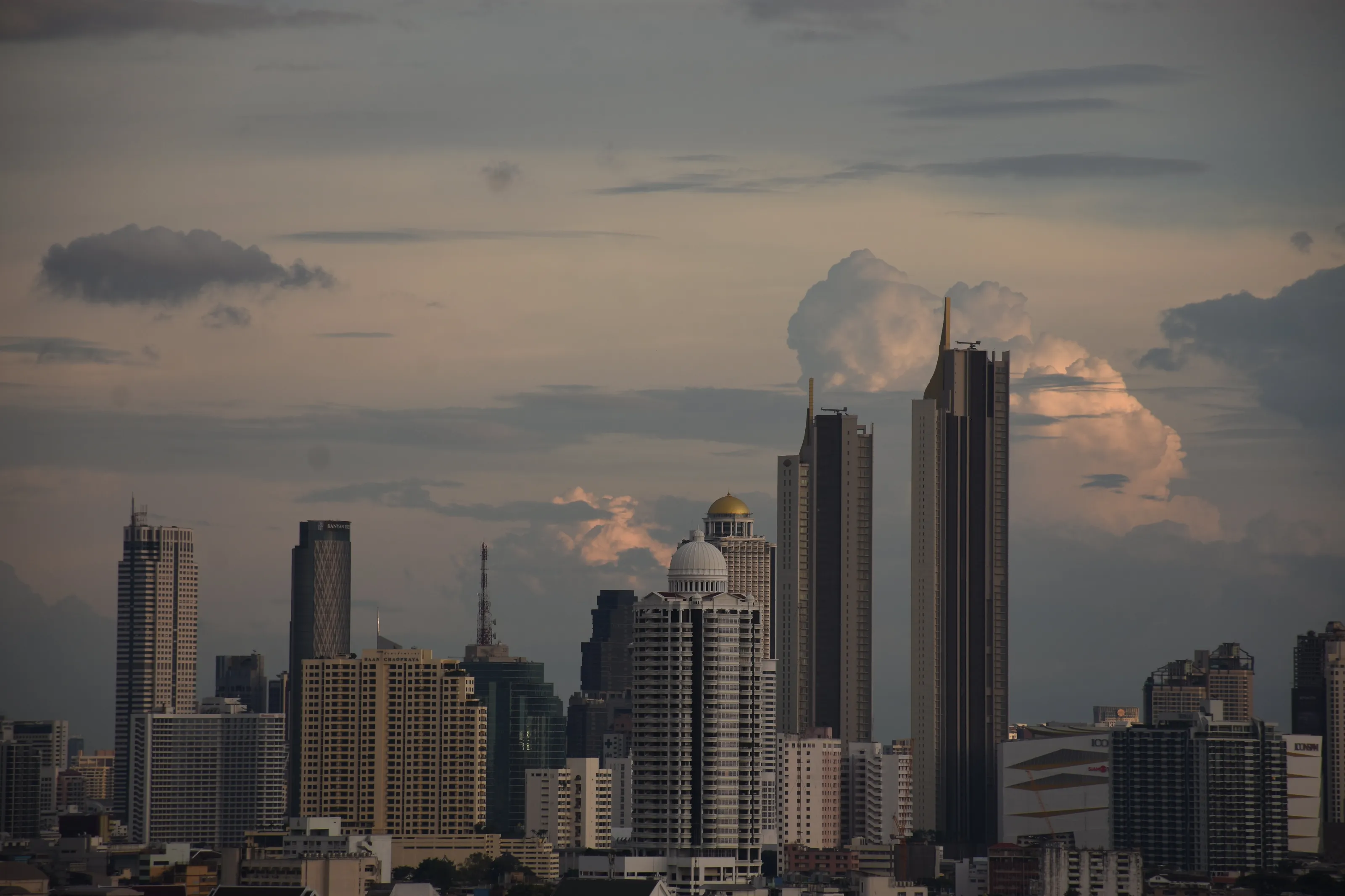 City in cloud