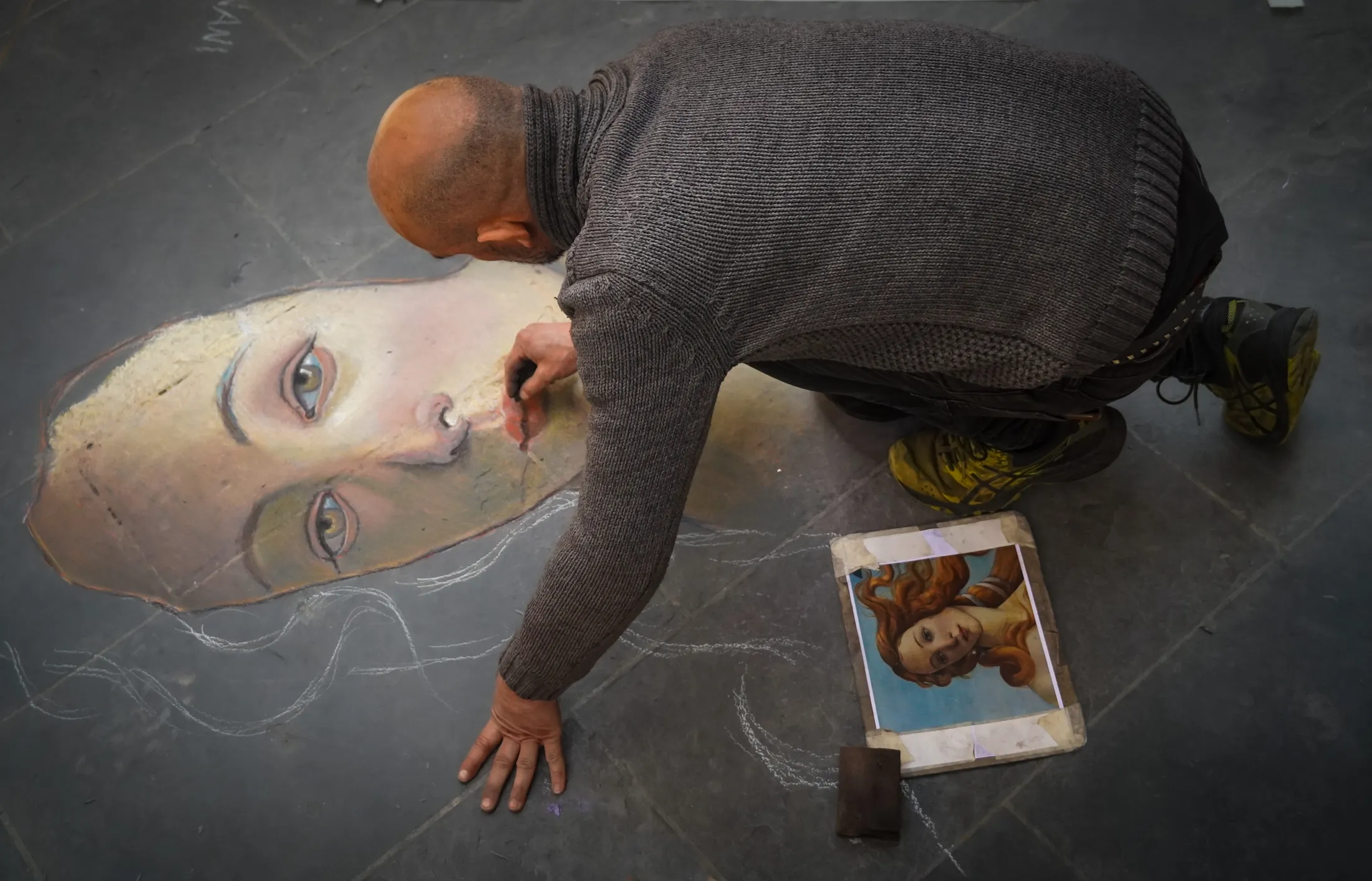 Botticelli chalk tribute