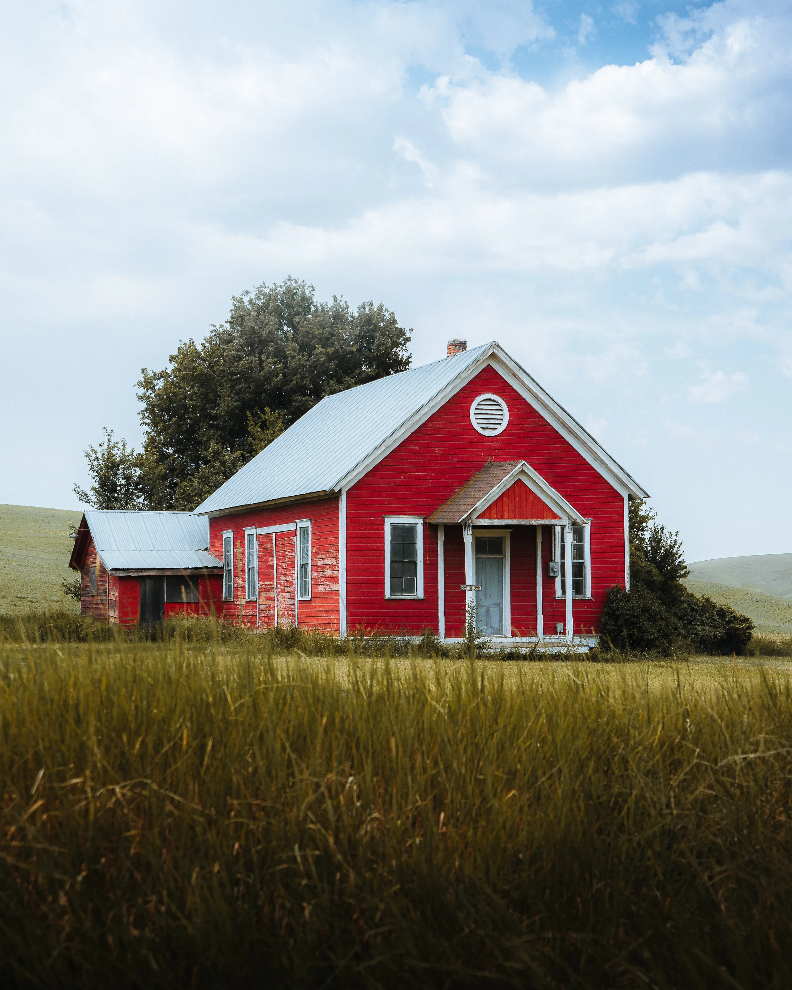 Red Cabin on the Prairie