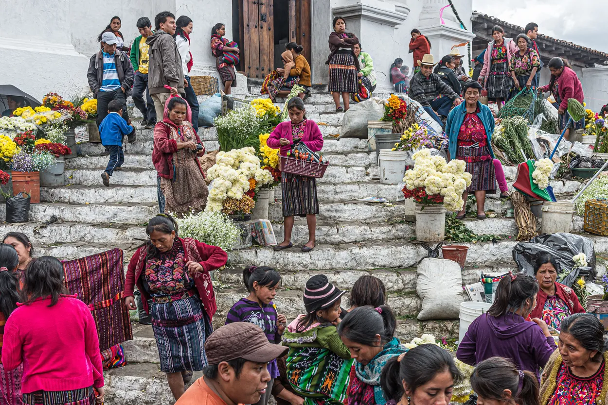 Flower Vendors Market -Chichicastenago