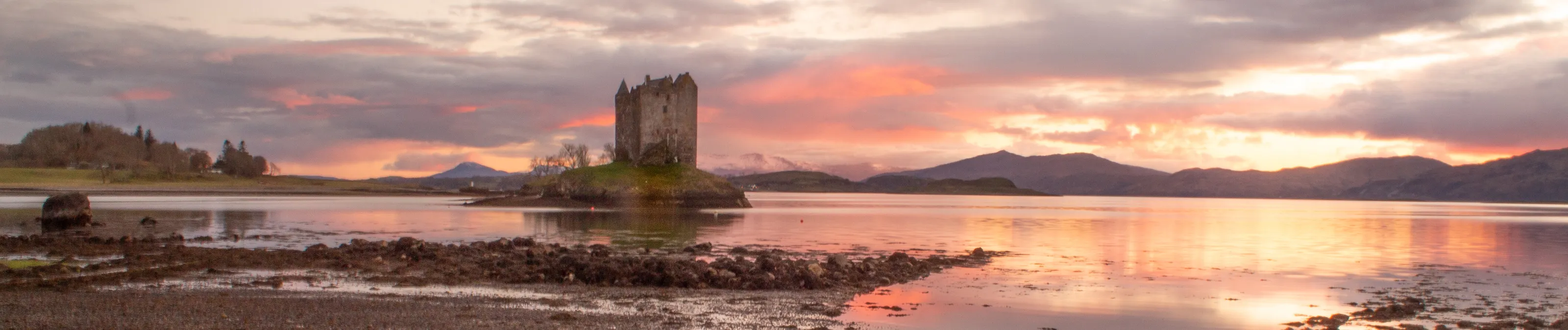 Evening light. Castle Stalker