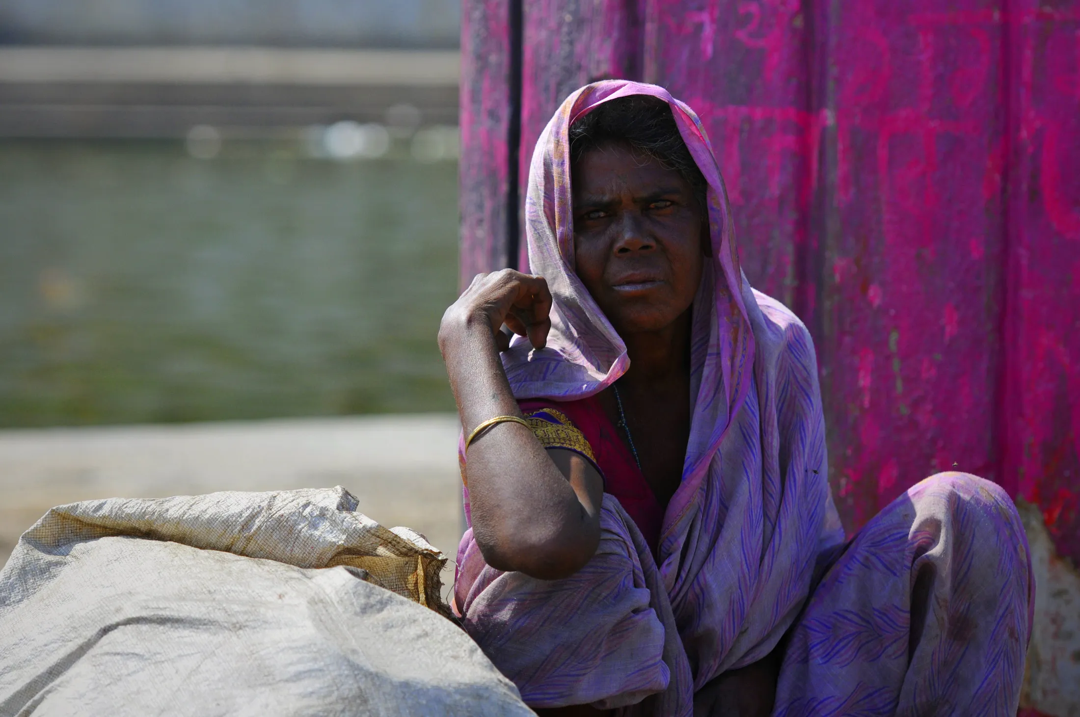 Woman in Purple