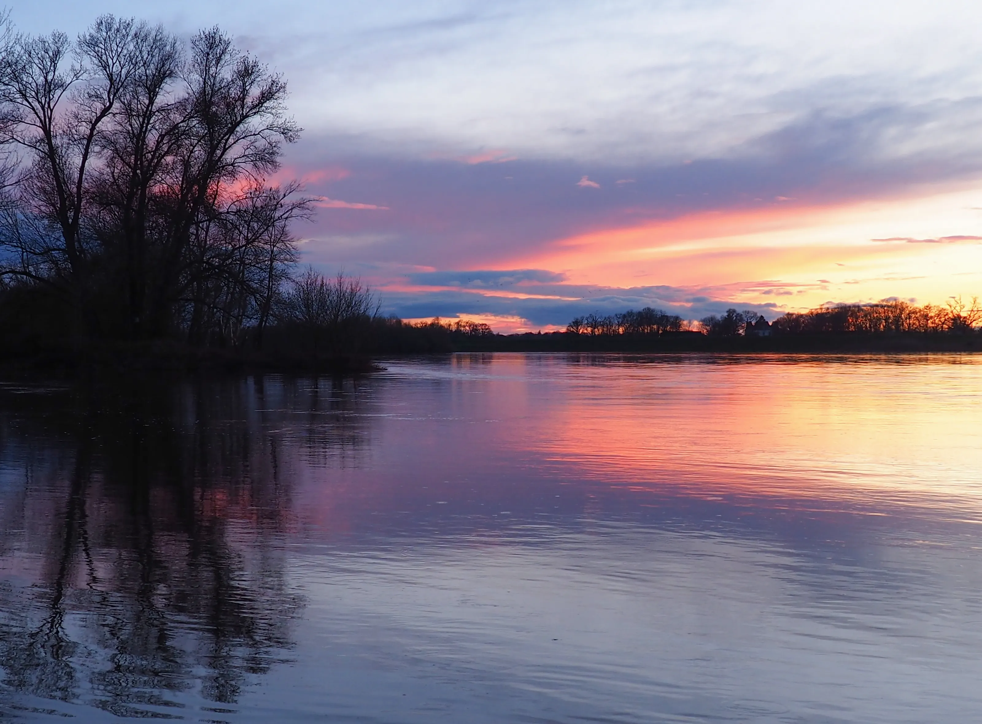 Sunset on the Loire's River