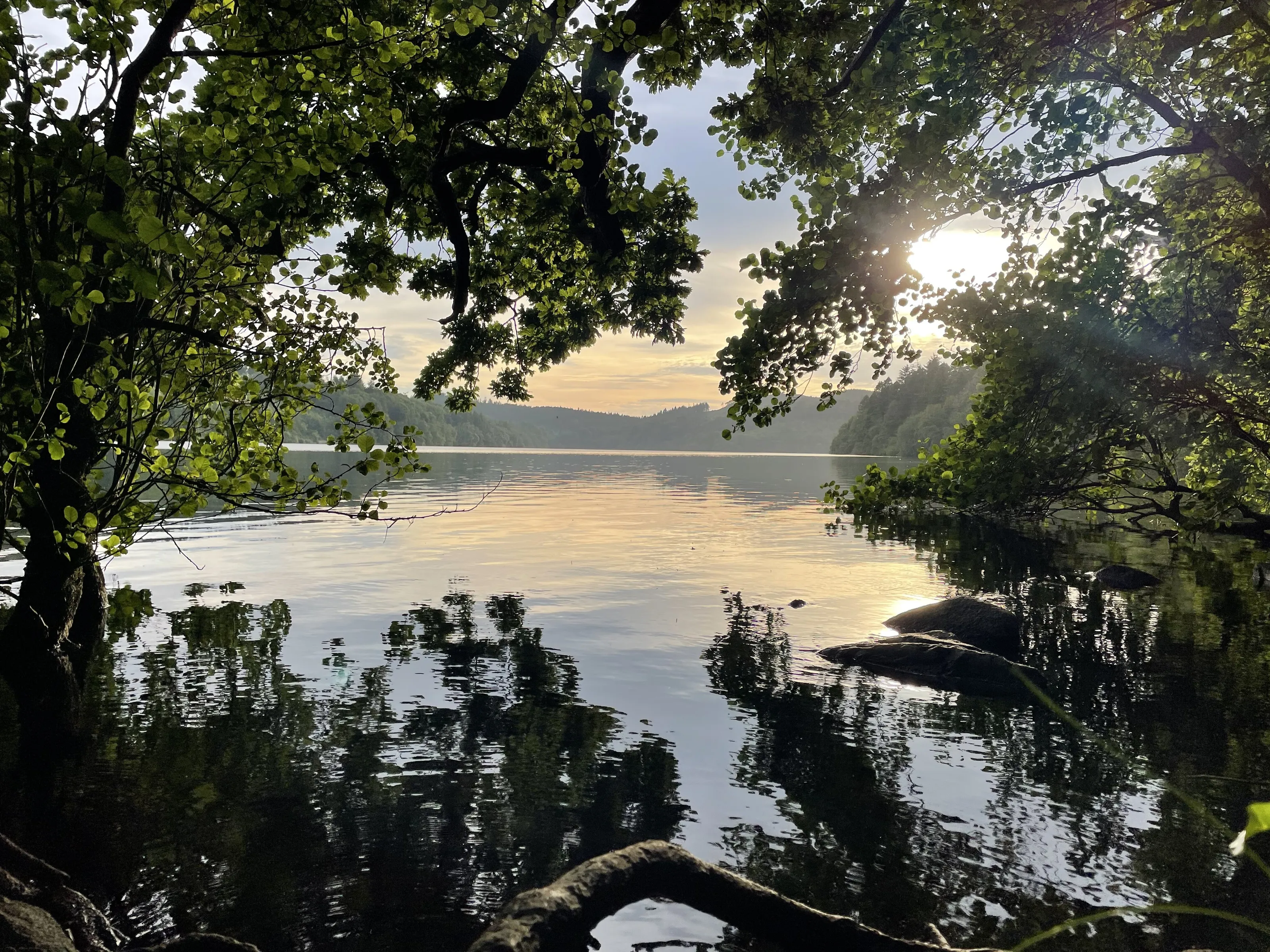Sunset lake