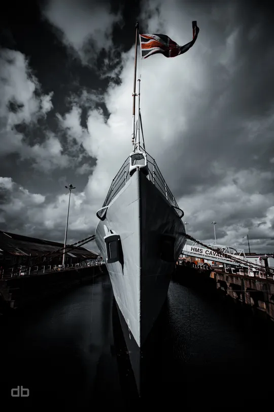 Flying the flag.