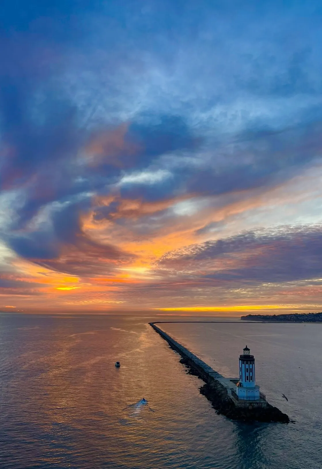 Harbor sunset