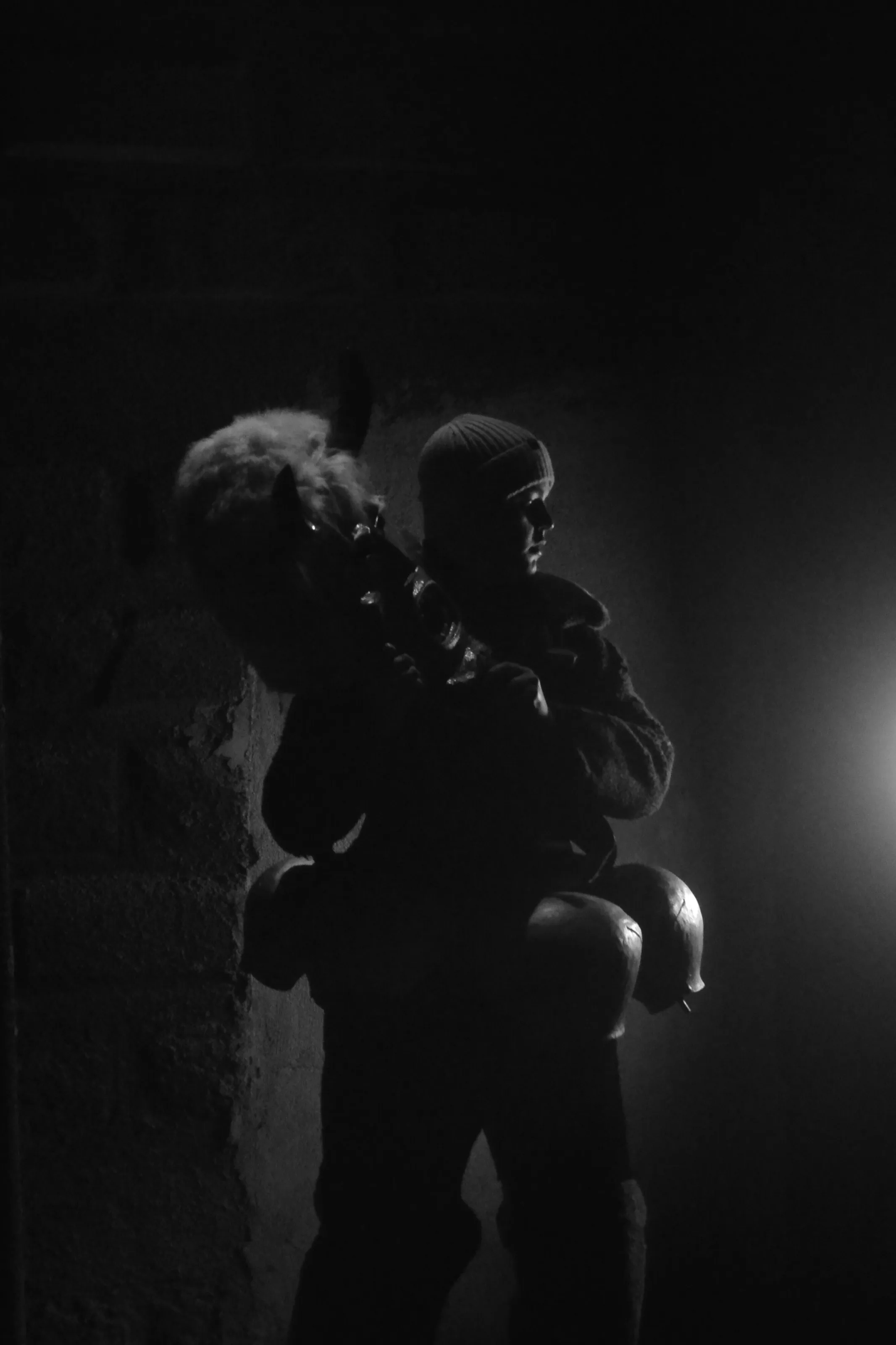 Bulgarian boy during Surva